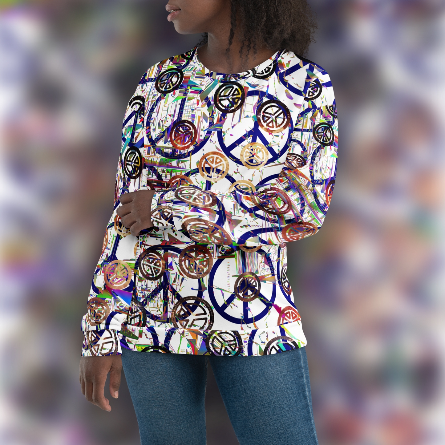 PEACE - Sweatshirt - White