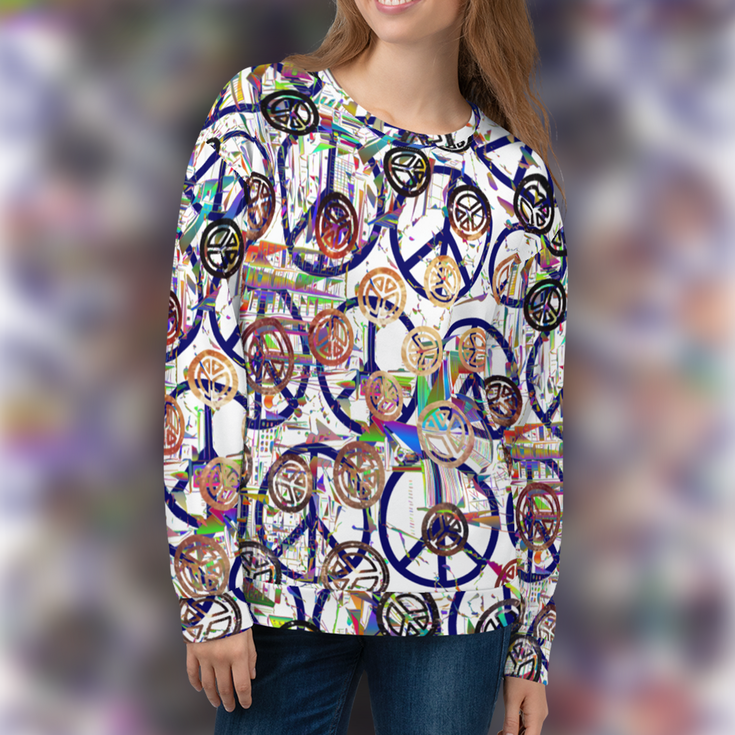 PEACE - Sweatshirt - White