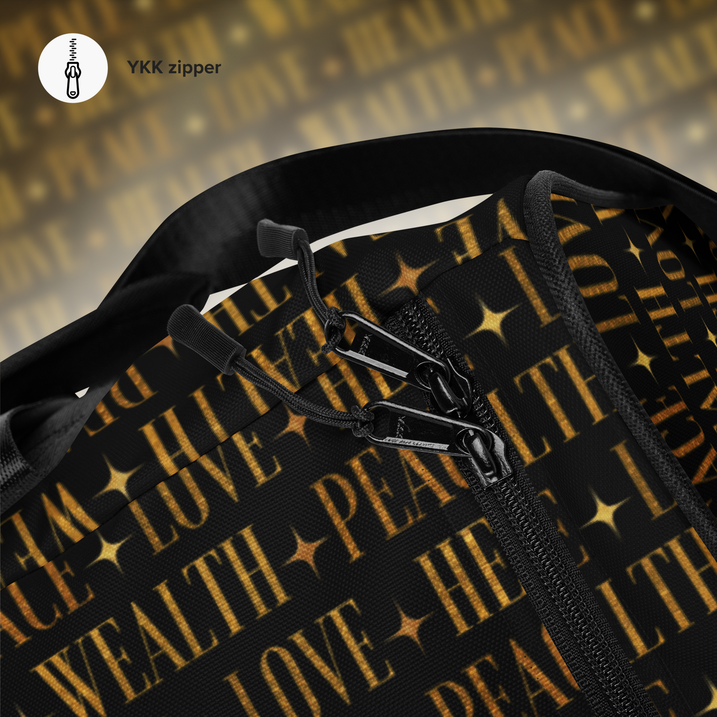 PEACE+LOVE+HEALTH+WEALTH - Essence Duffle