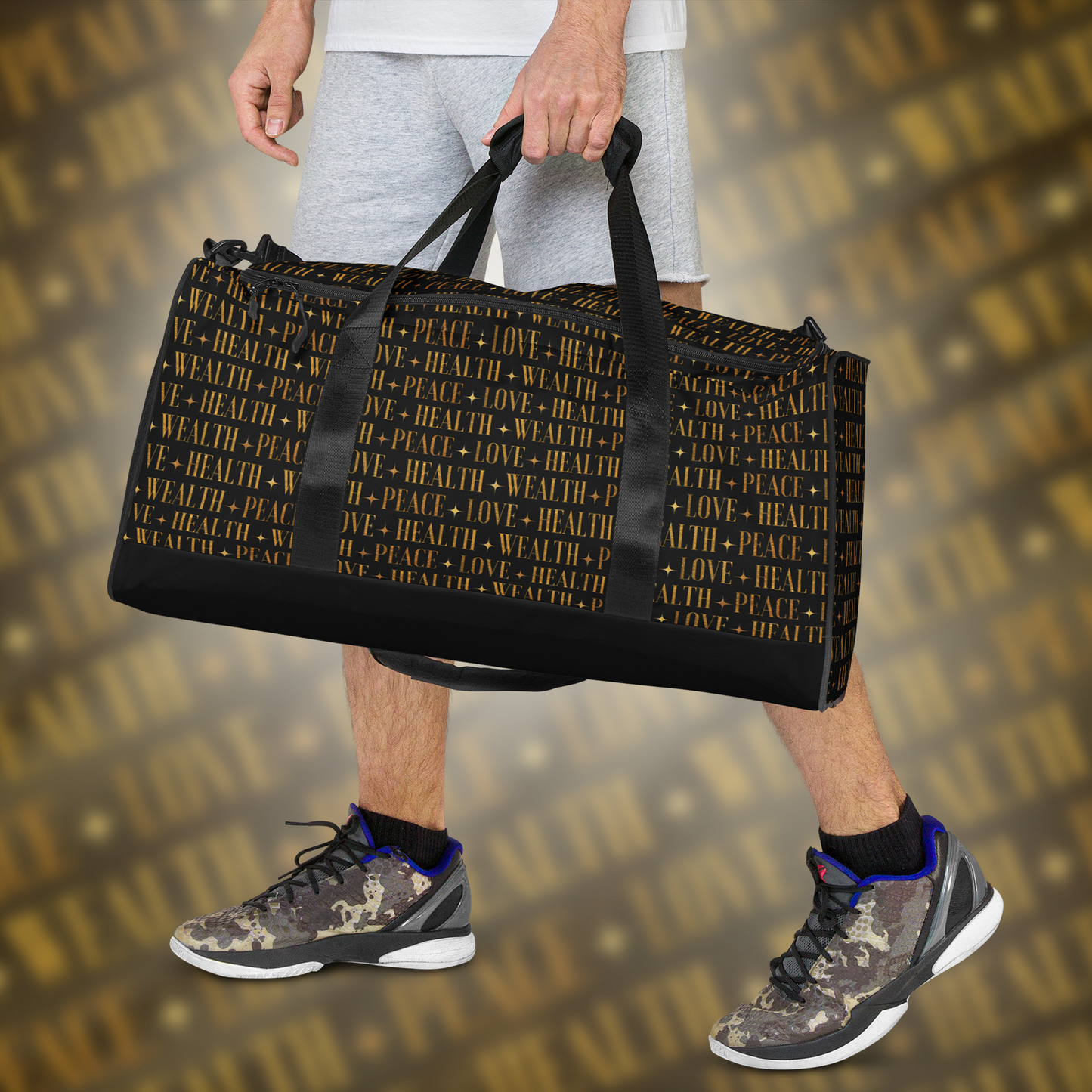 PEACE+LOVE+HEALTH+WEALTH - Essence Duffle