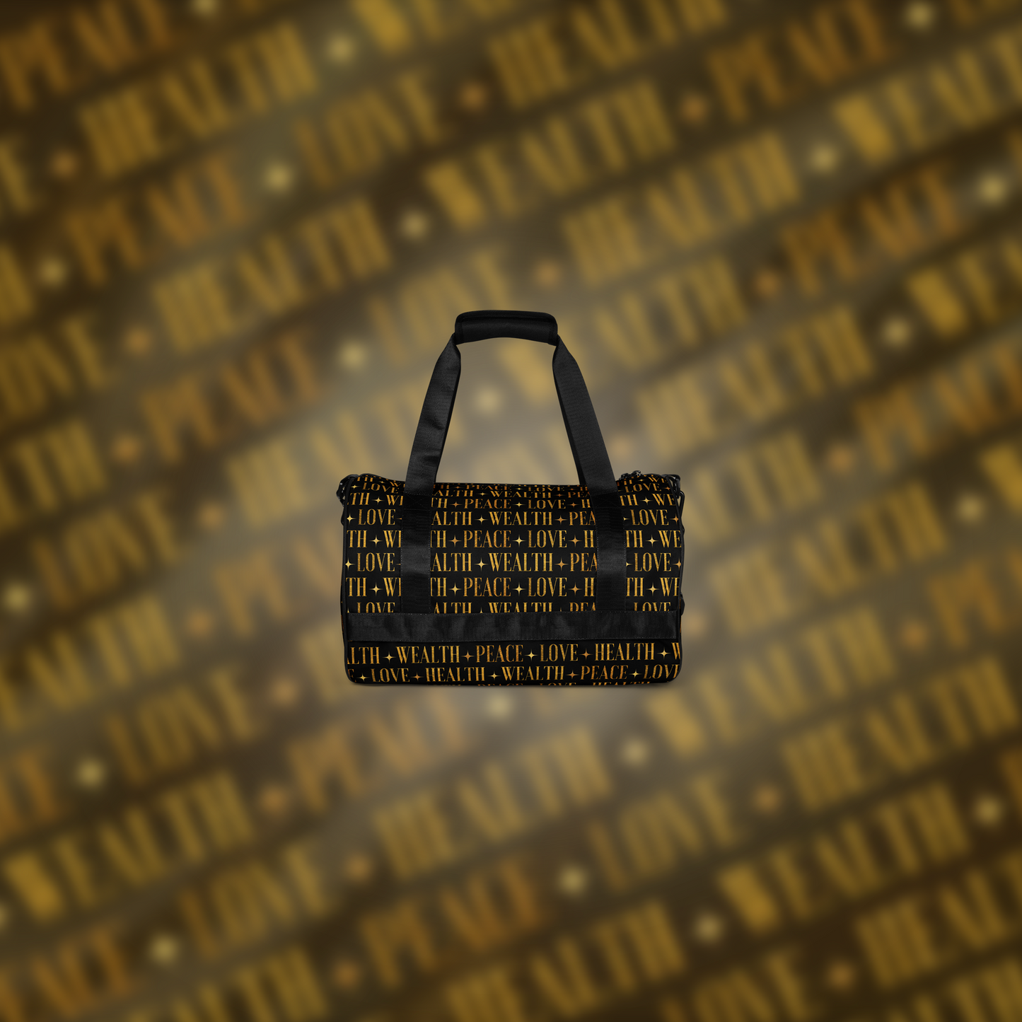 PEACE+LOVE+HEALTH+WEALTH - Essence Gym-Bag