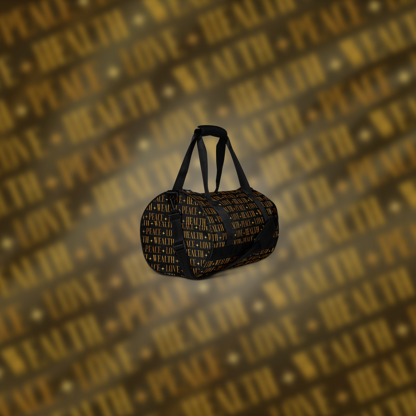 PEACE+LOVE+HEALTH+WEALTH - Essence Gym-Bag