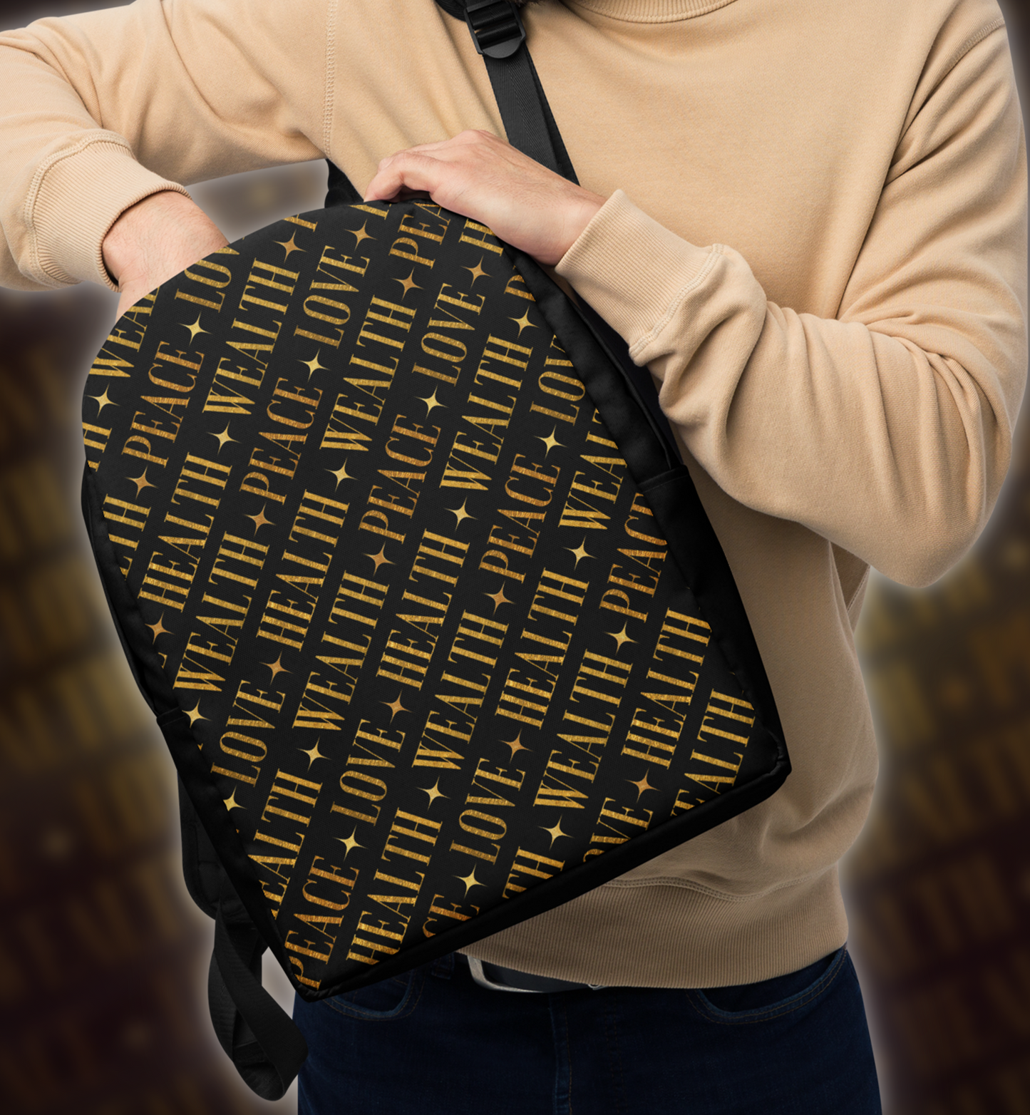 PEACE+LOVE+HEALTH+WEALTH - Essence Backpack