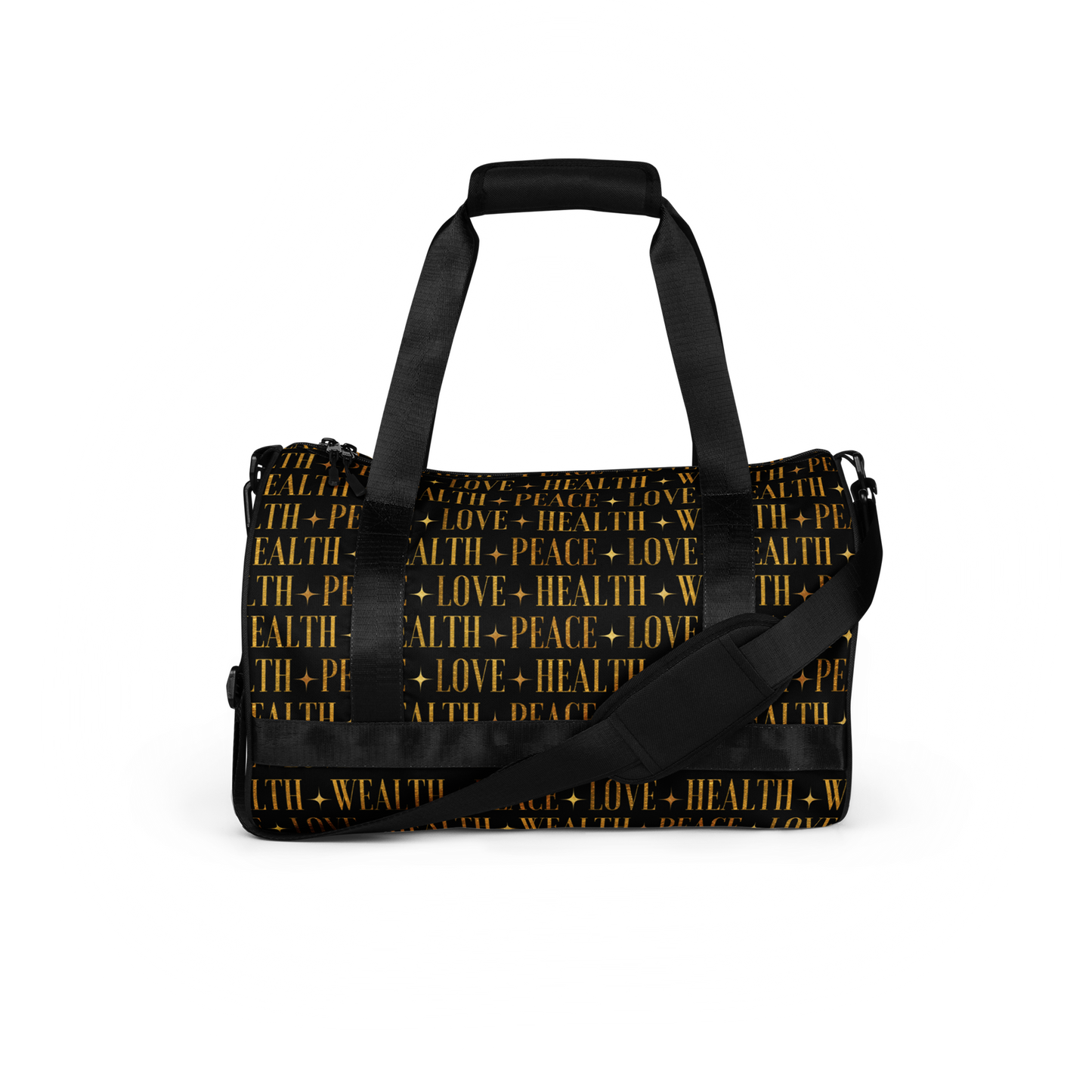 PEACE+LOVE+HEALTH+WEALTH - Essence Gym-Bag