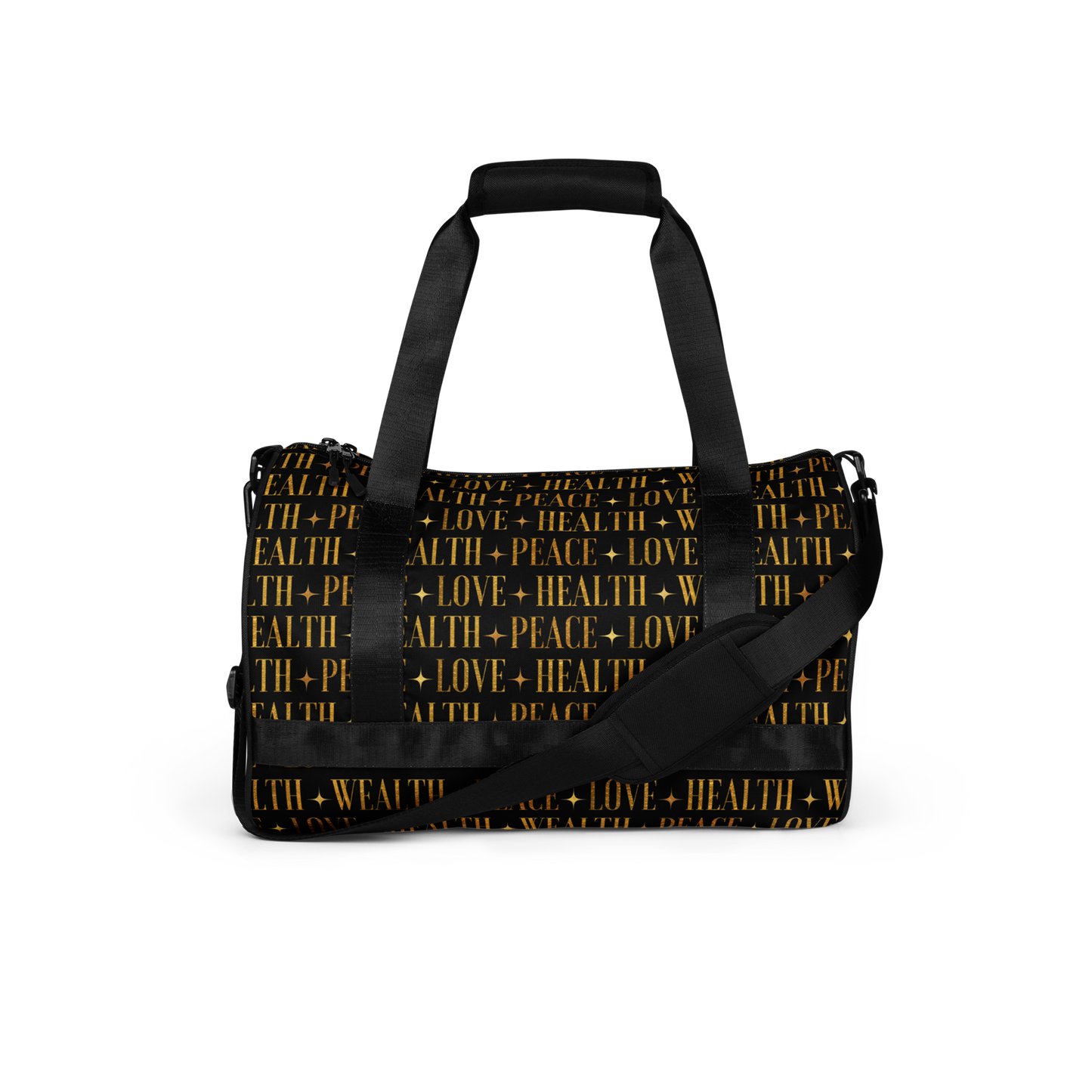 PEACE+LOVE+HEALTH+WEALTH - Essence Gym-Bag