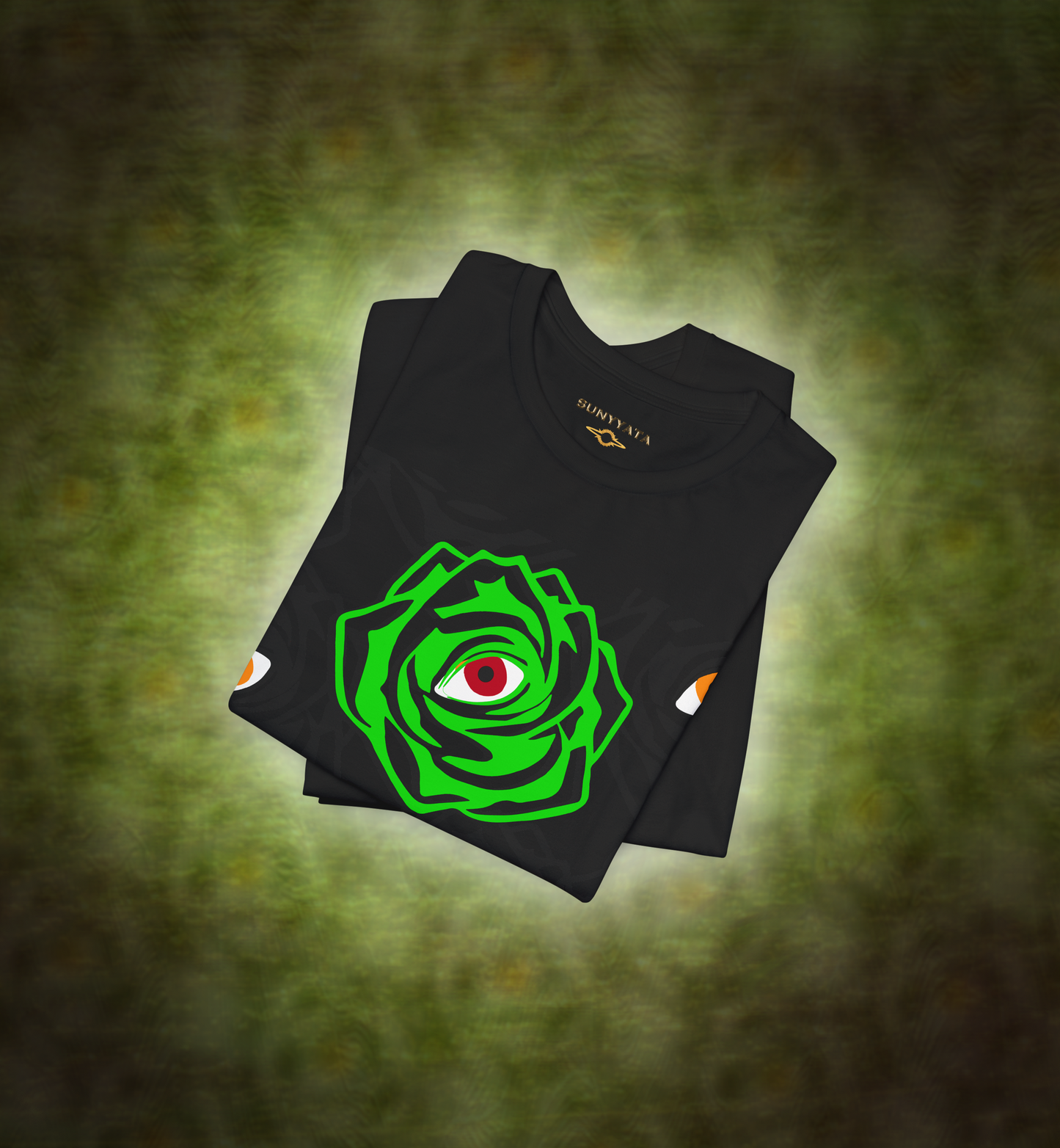 ROSE-EYE: NEON - Glow Tee - Black