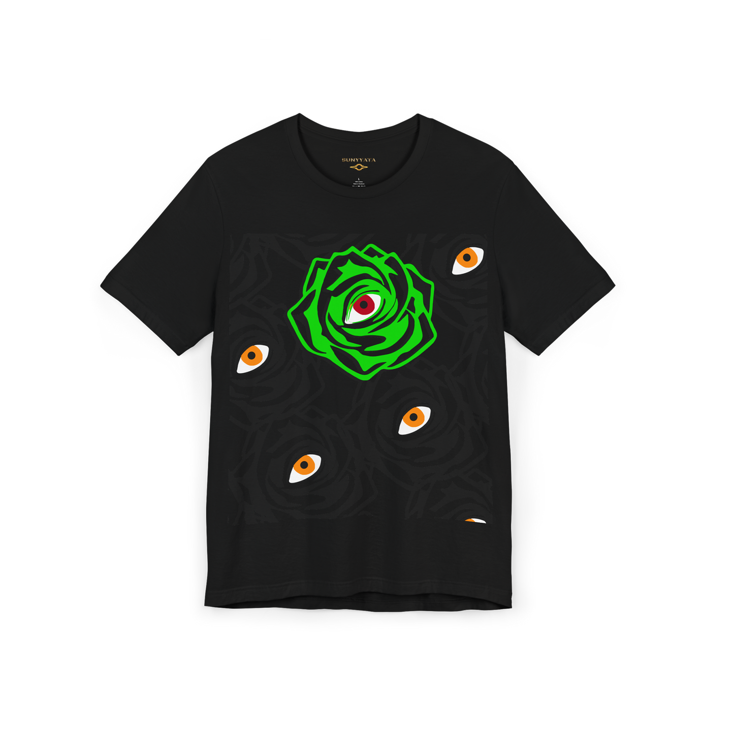 ROSE-EYE: NEON - Glow Tee - Black