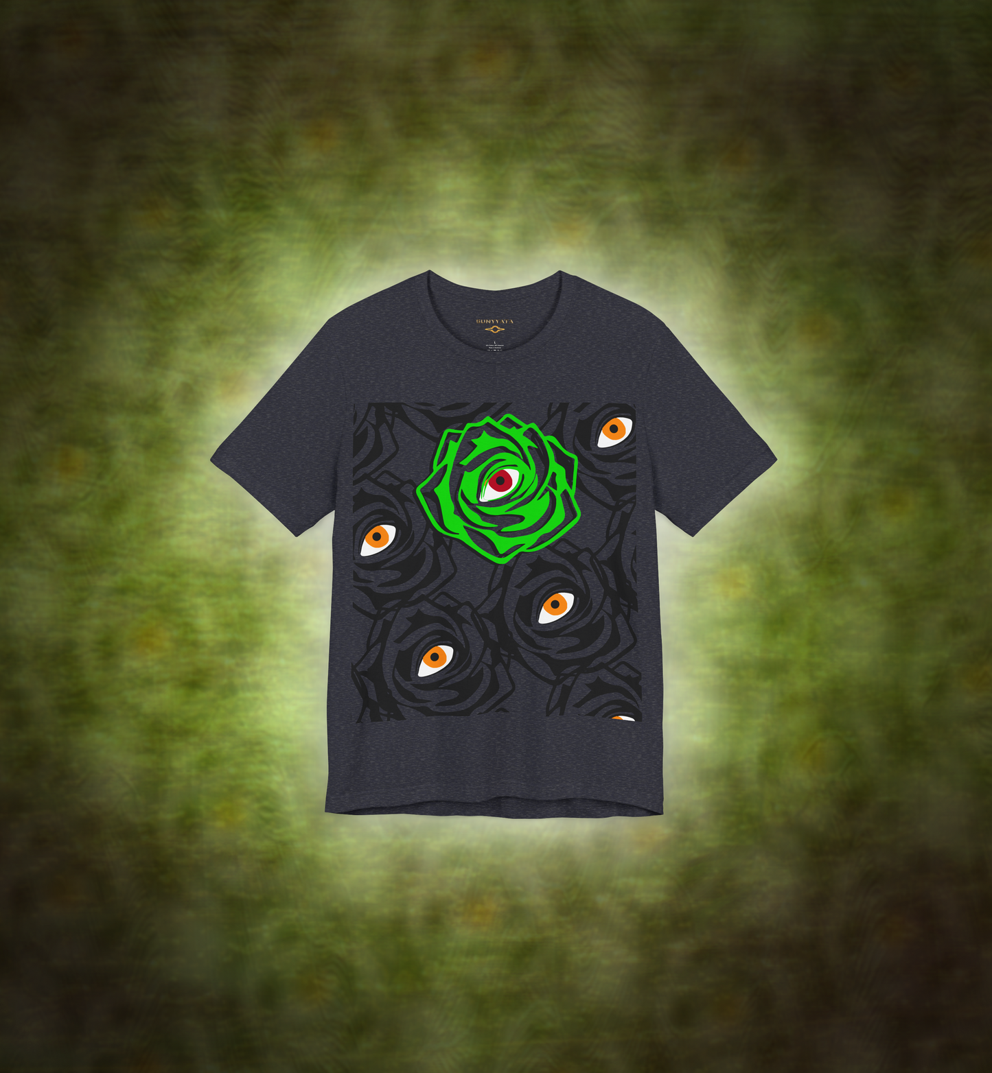ROSE-EYE: NEON - Glow Tee - Navy