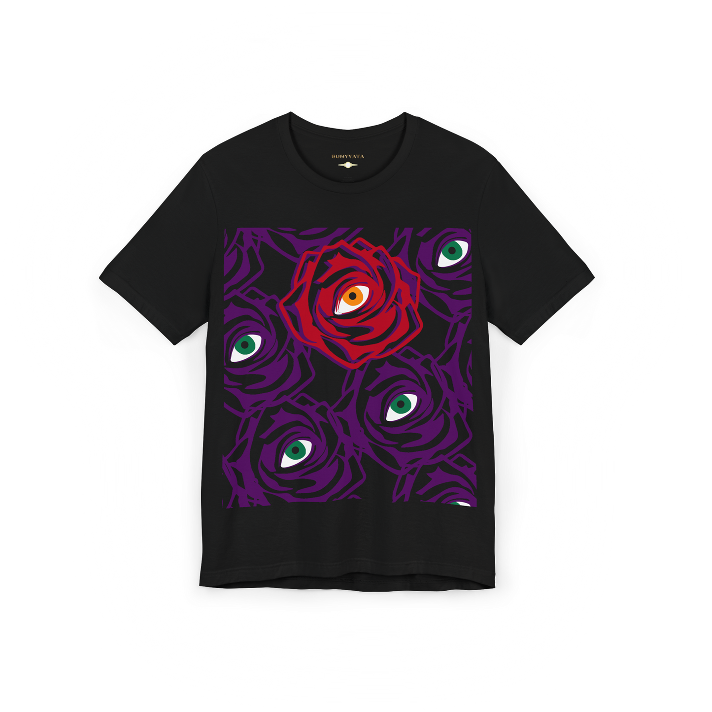 ROSE EYE: RED - Aura Tee - Black