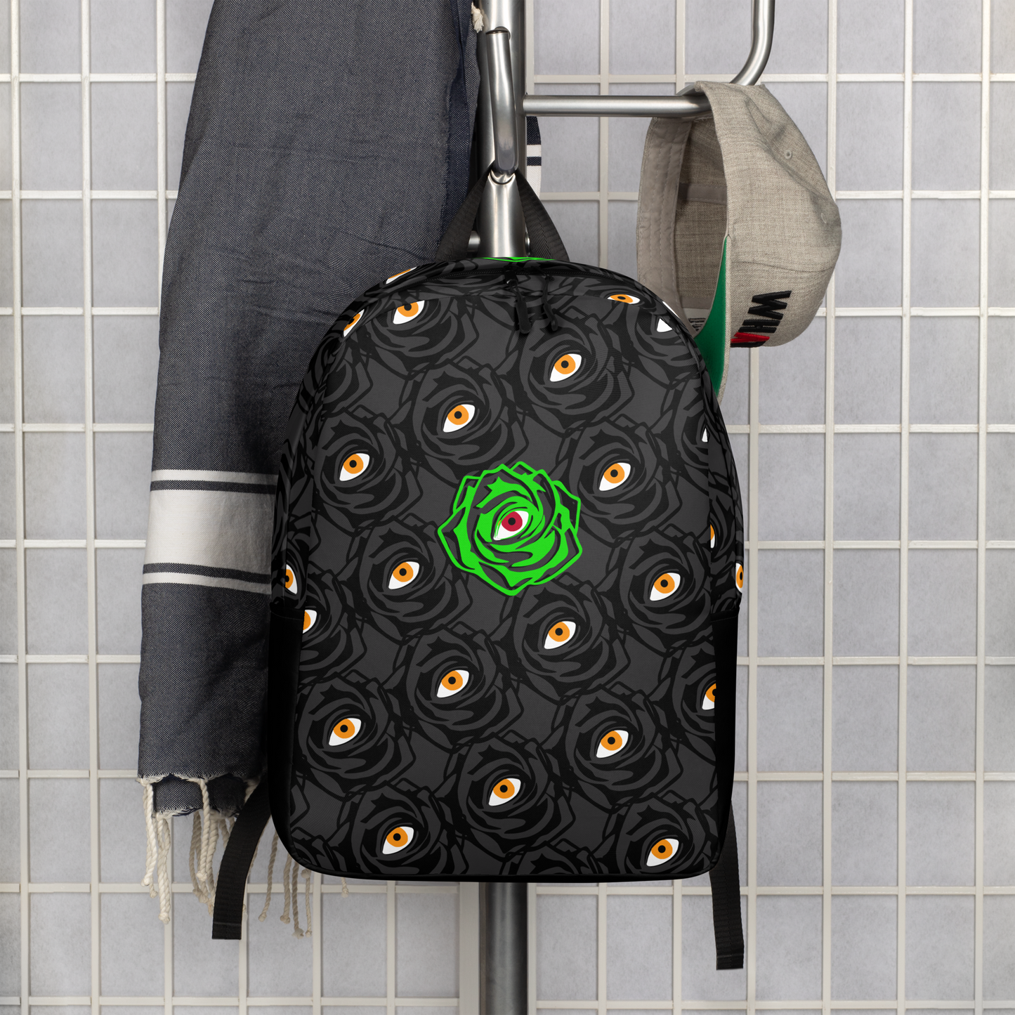 ROSE EYE: NEON - Glow Backpack - Black