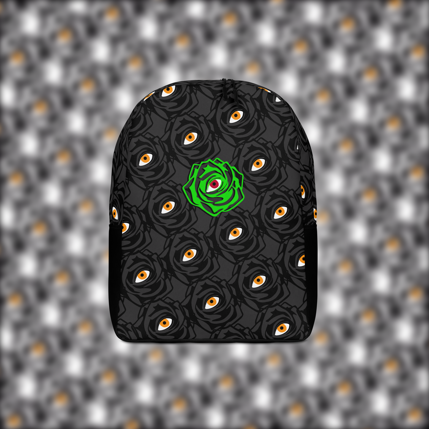 ROSE EYE: NEON - Glow Backpack - Black