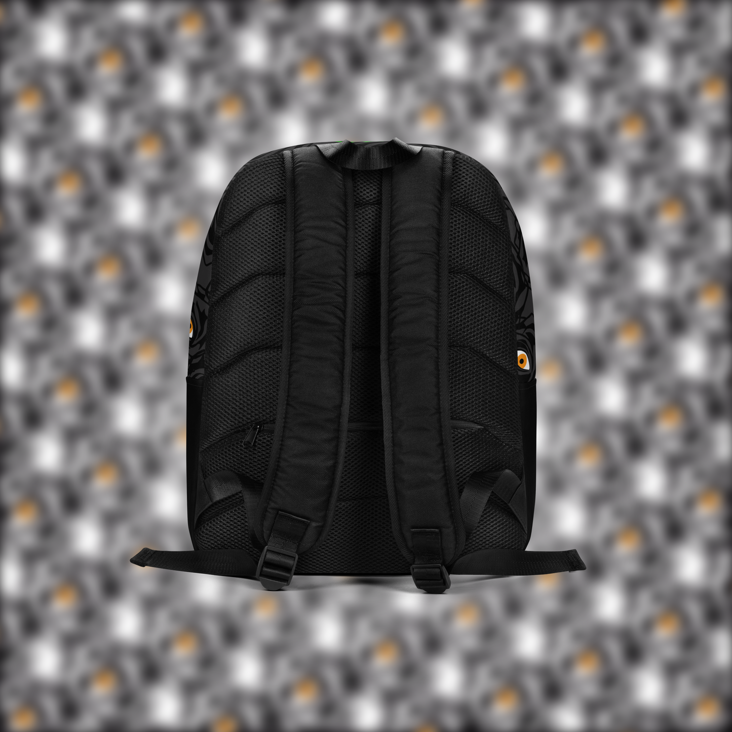 ROSE EYE: NEON - Glow Backpack - Black