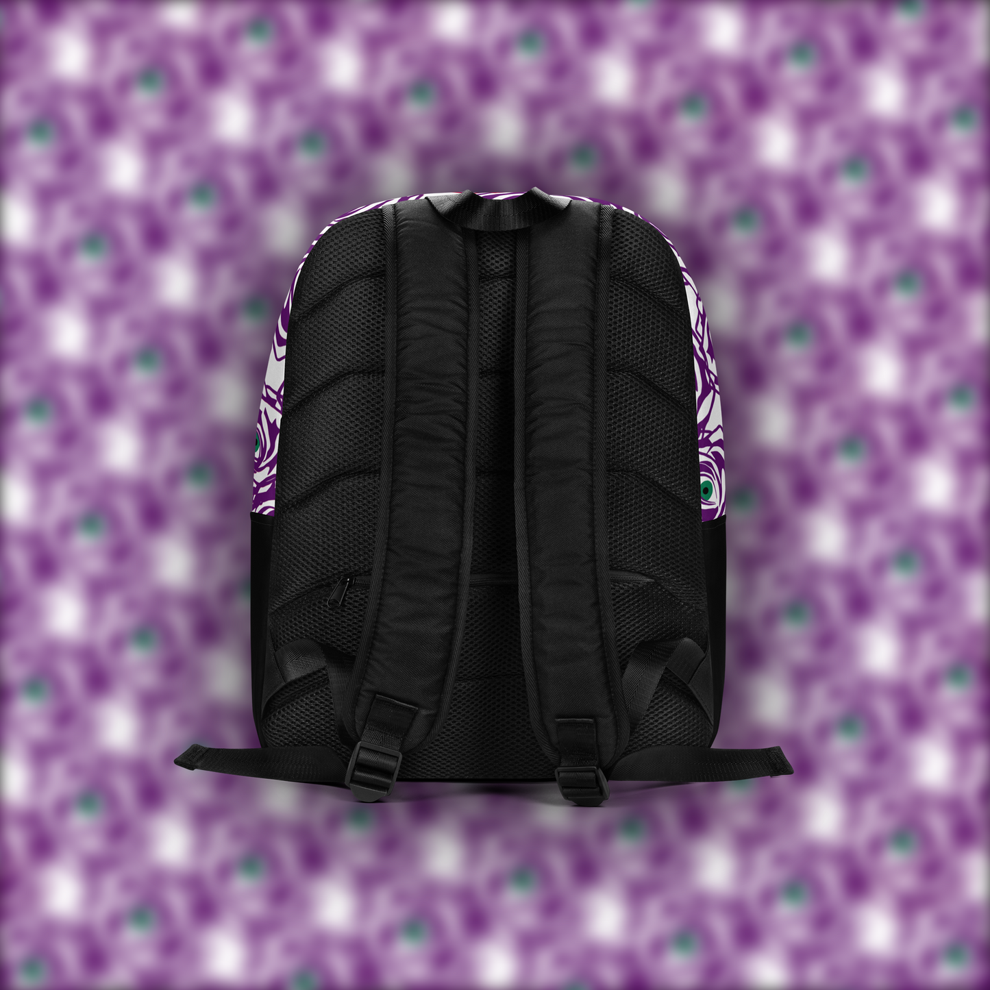 ROSE-EYE: RED - Aura Backpack - White