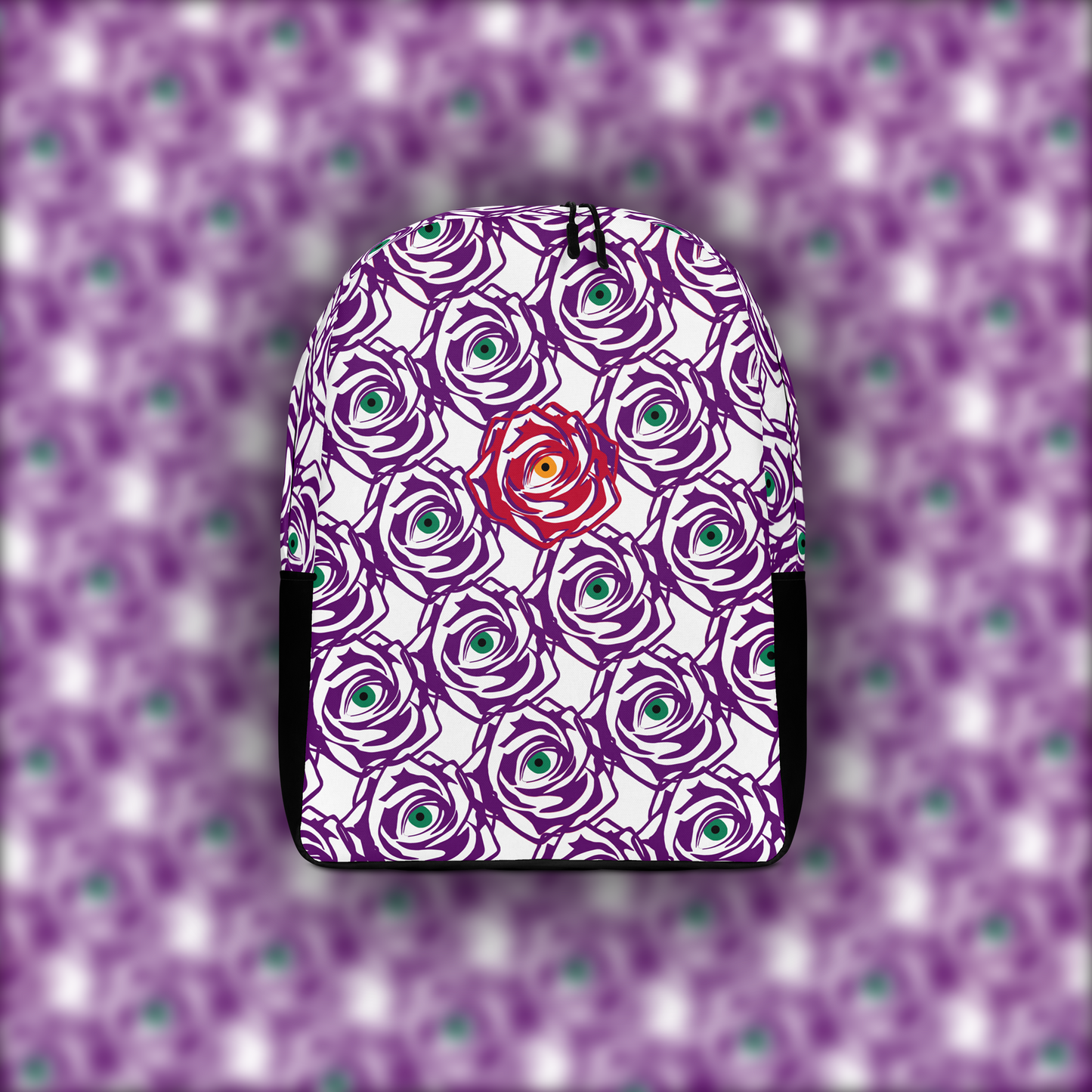 ROSE-EYE: RED - Aura Backpack - White