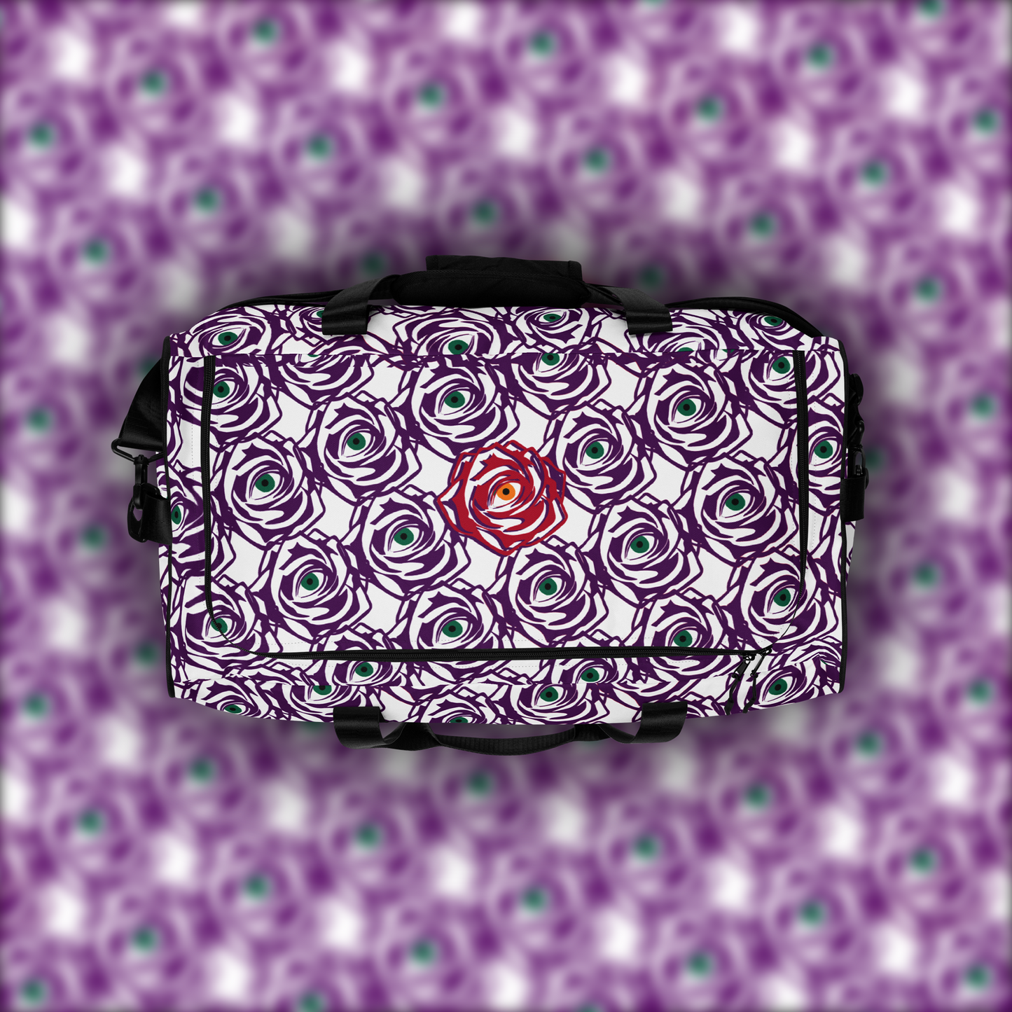 ROSE EYE: RED - Duffle - White