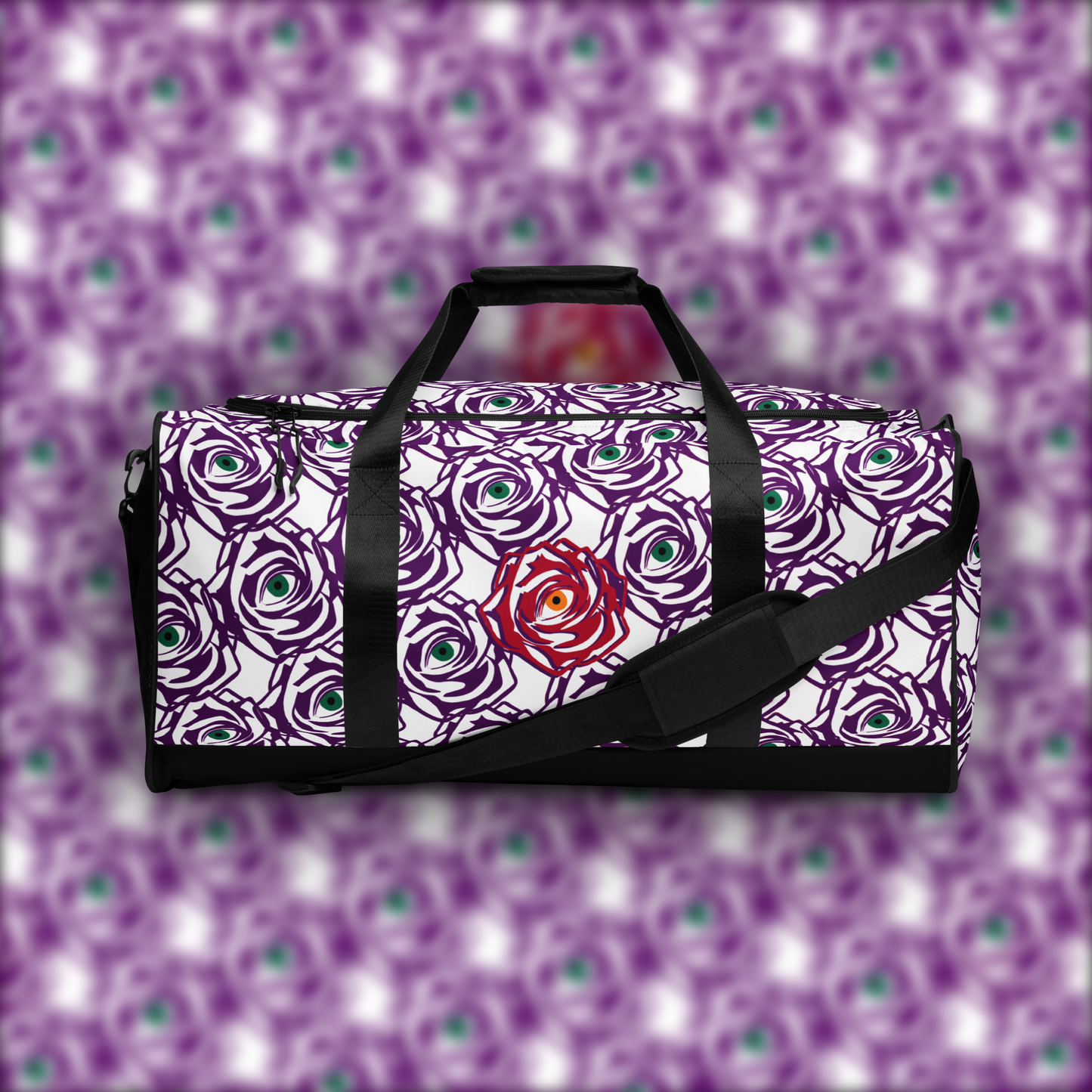 ROSE EYE: RED - Duffle - White