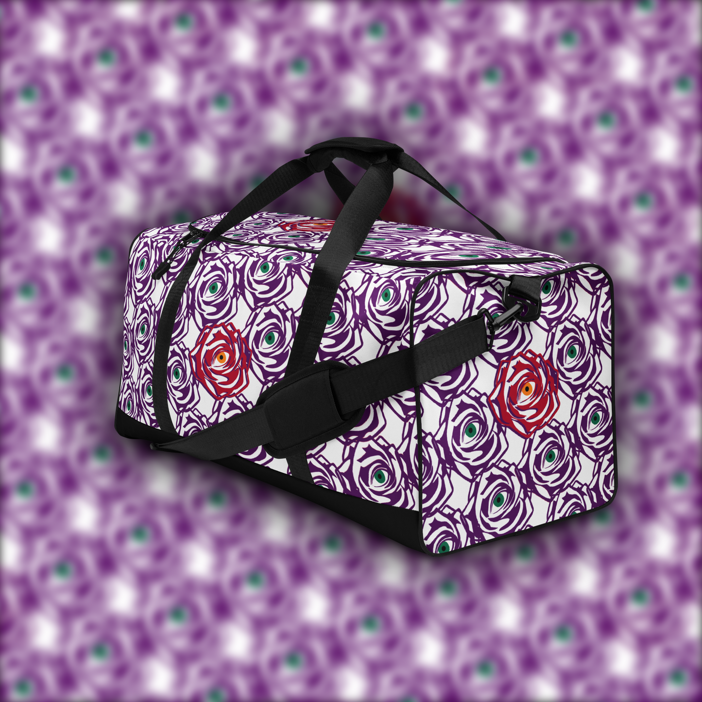 ROSE EYE: RED - Duffle - White
