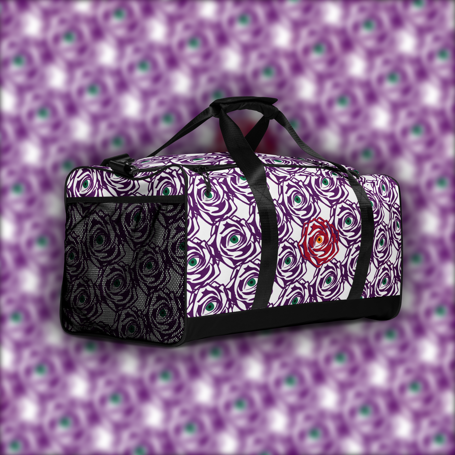 ROSE EYE: RED - Duffle - White