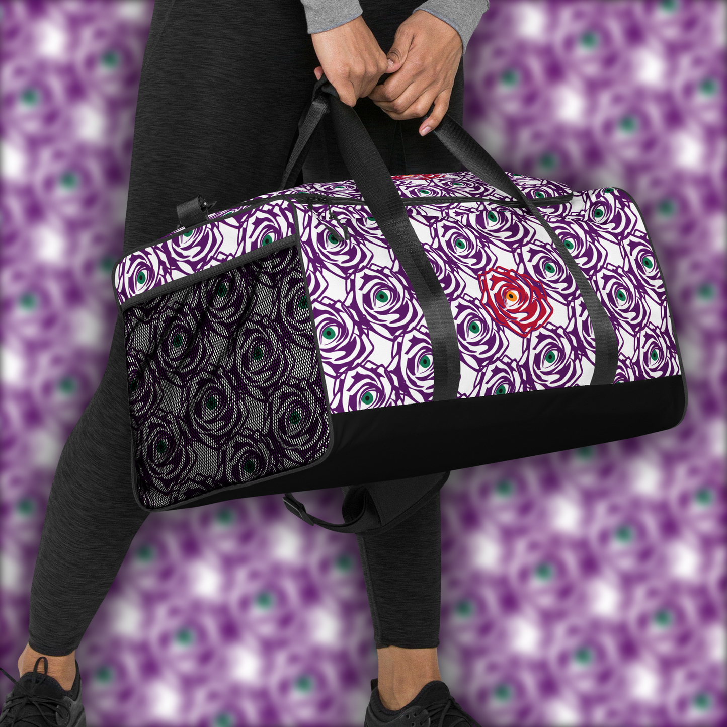 ROSE EYE: RED - Duffle - White