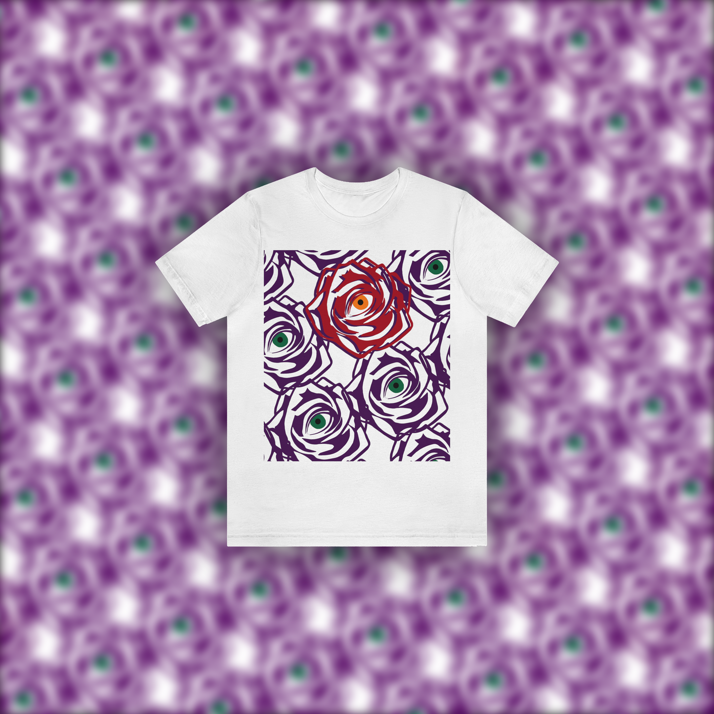 ROSE-EYE: RED - Aura Tee - White