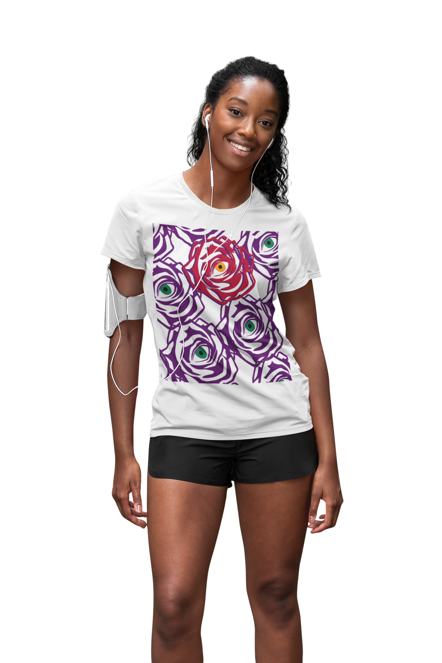 ROSE-EYE: RED - Aura Tee - White