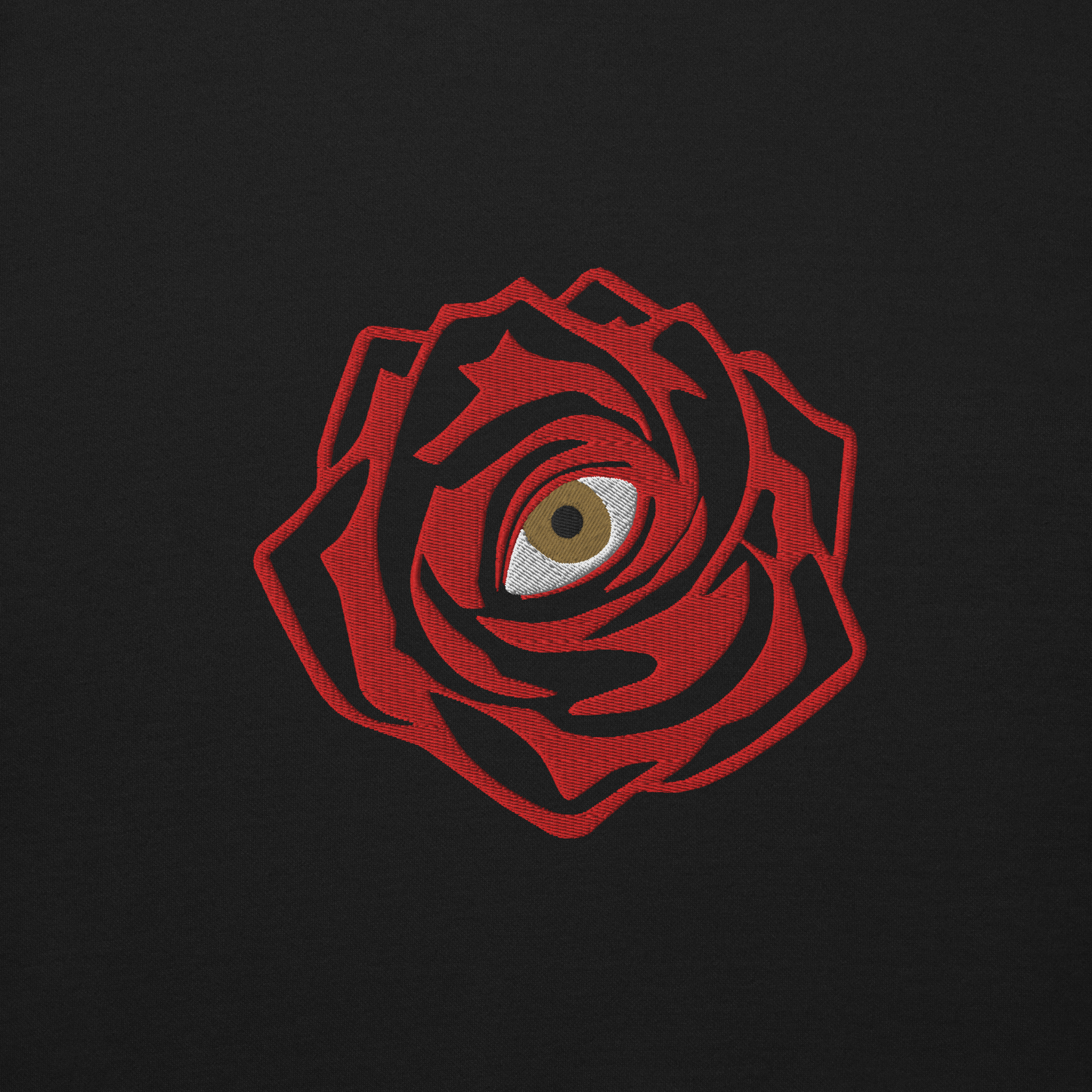 ROSE EYE - Embroidered Origin Sweatshirt - Black