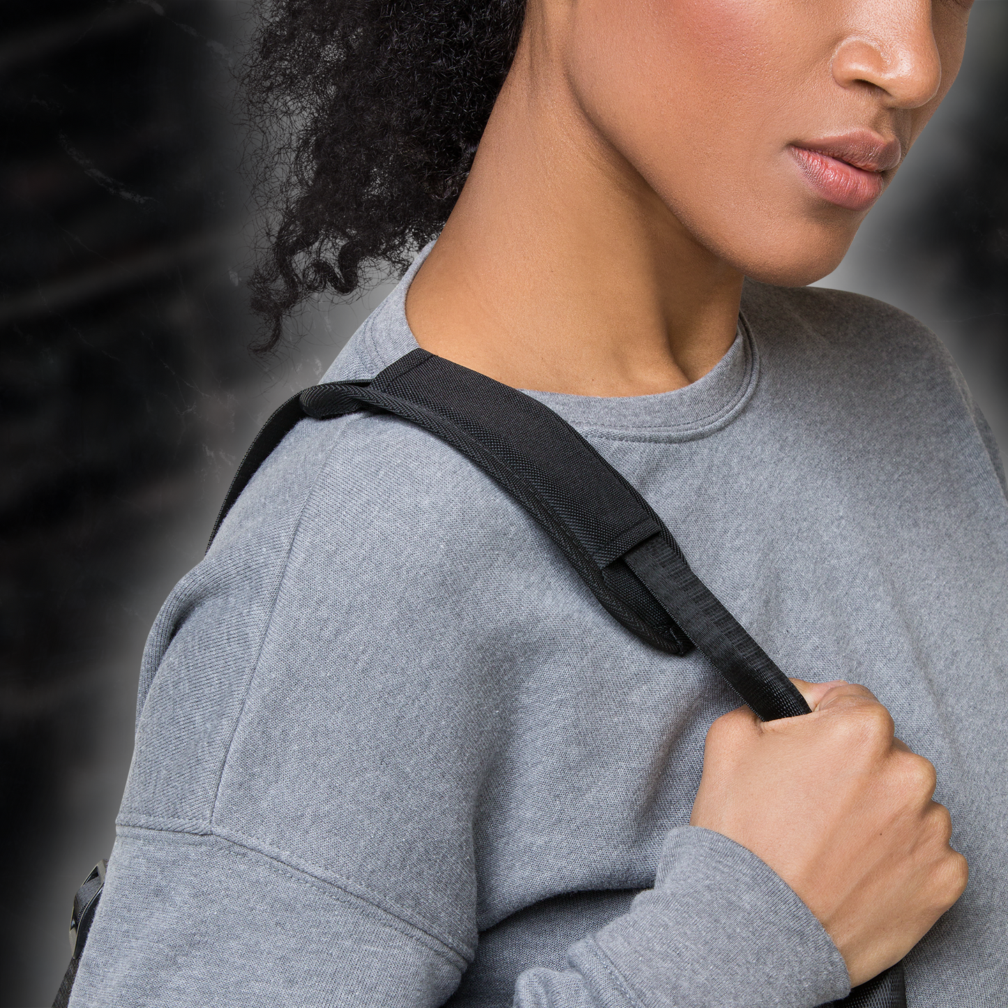 BLACK TOURMALINE DUFFLE BAG