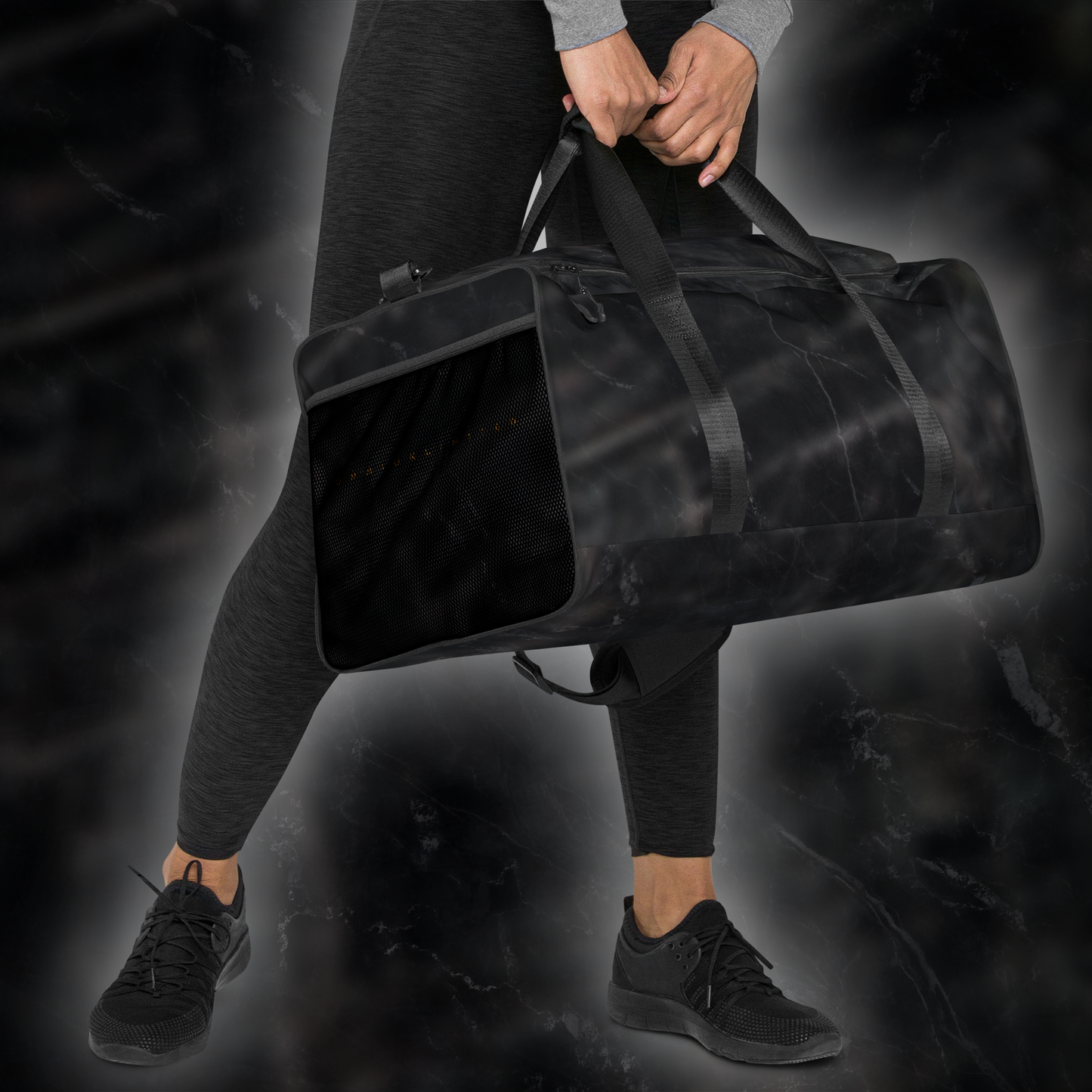 BLACK TOURMALINE DUFFLE BAG