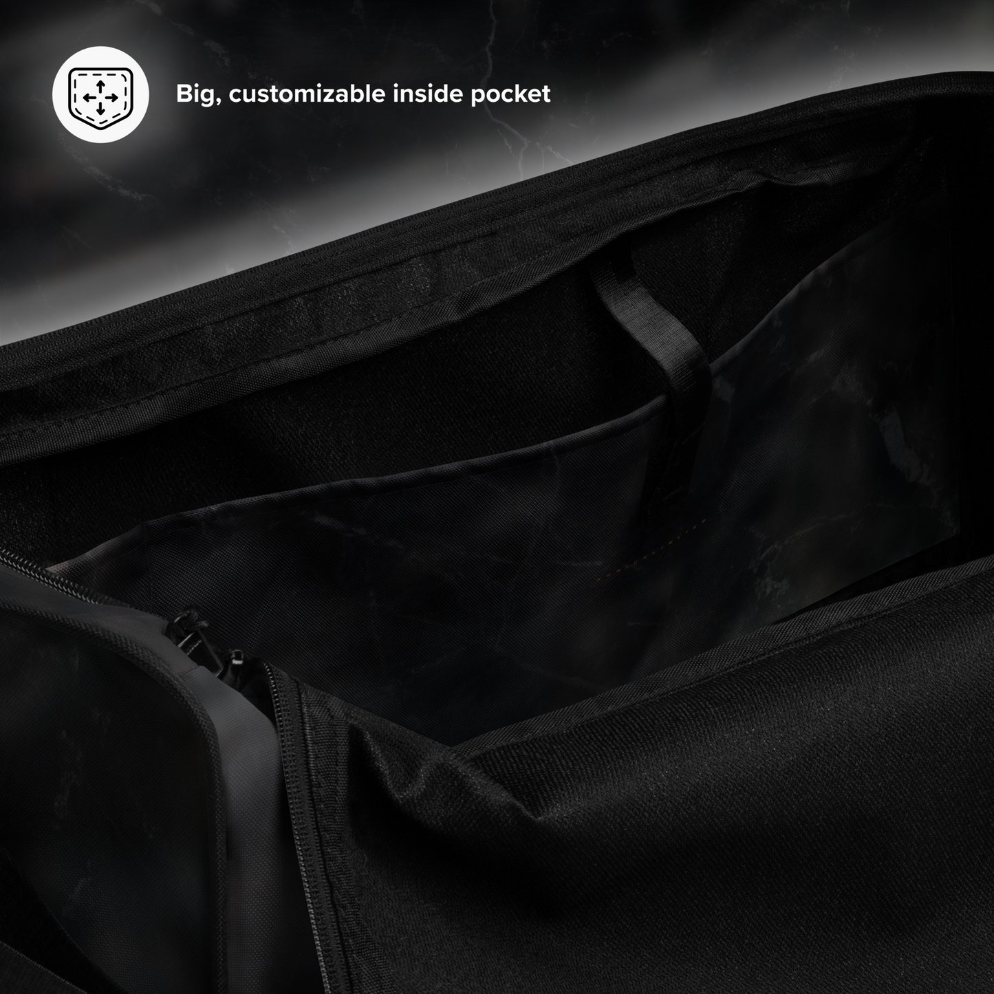 BLACK TOURMALINE DUFFLE BAG
