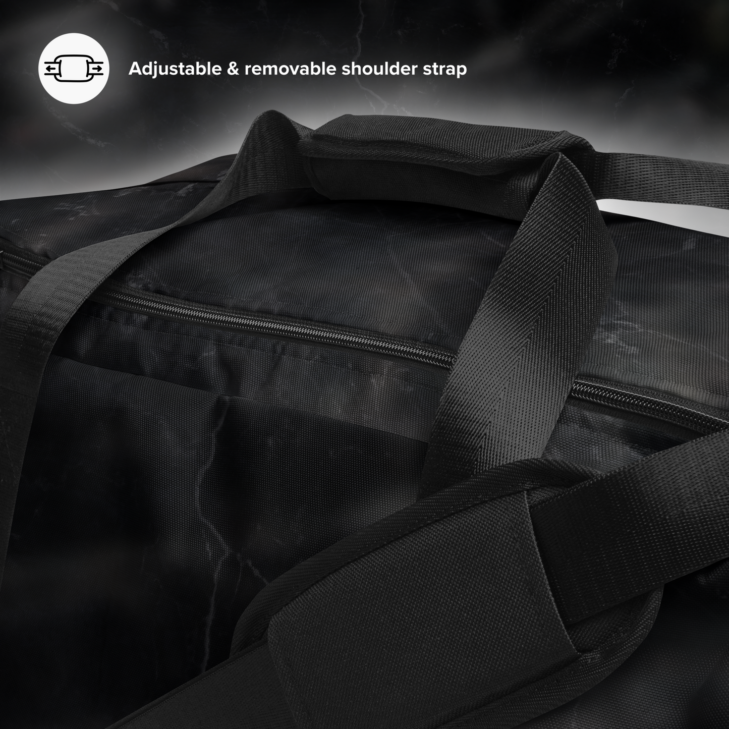 BLACK TOURMALINE DUFFLE BAG