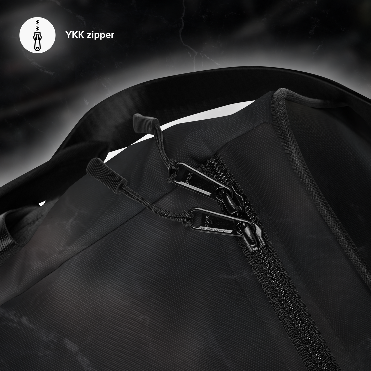 BLACK TOURMALINE DUFFLE BAG