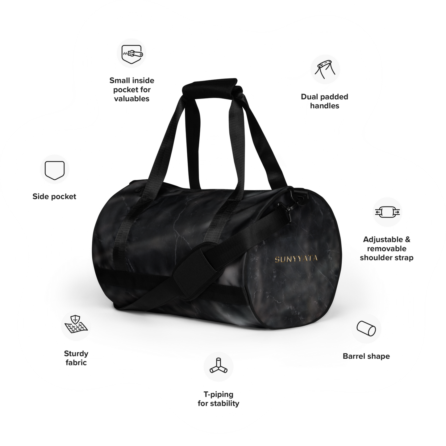 BLACK TOURMALINE - GYM BAG