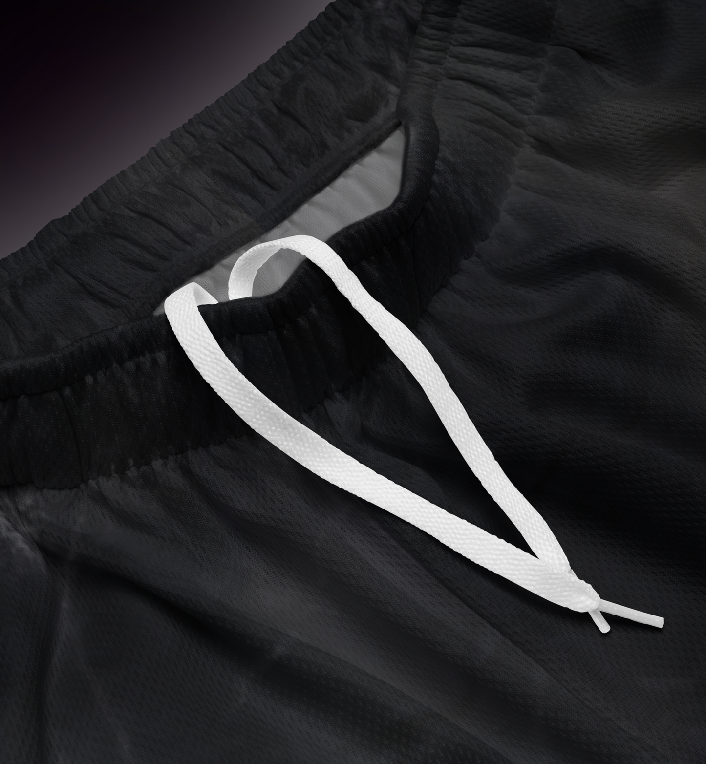 BLACK TOURMALINE ATHLETIC SHORTS