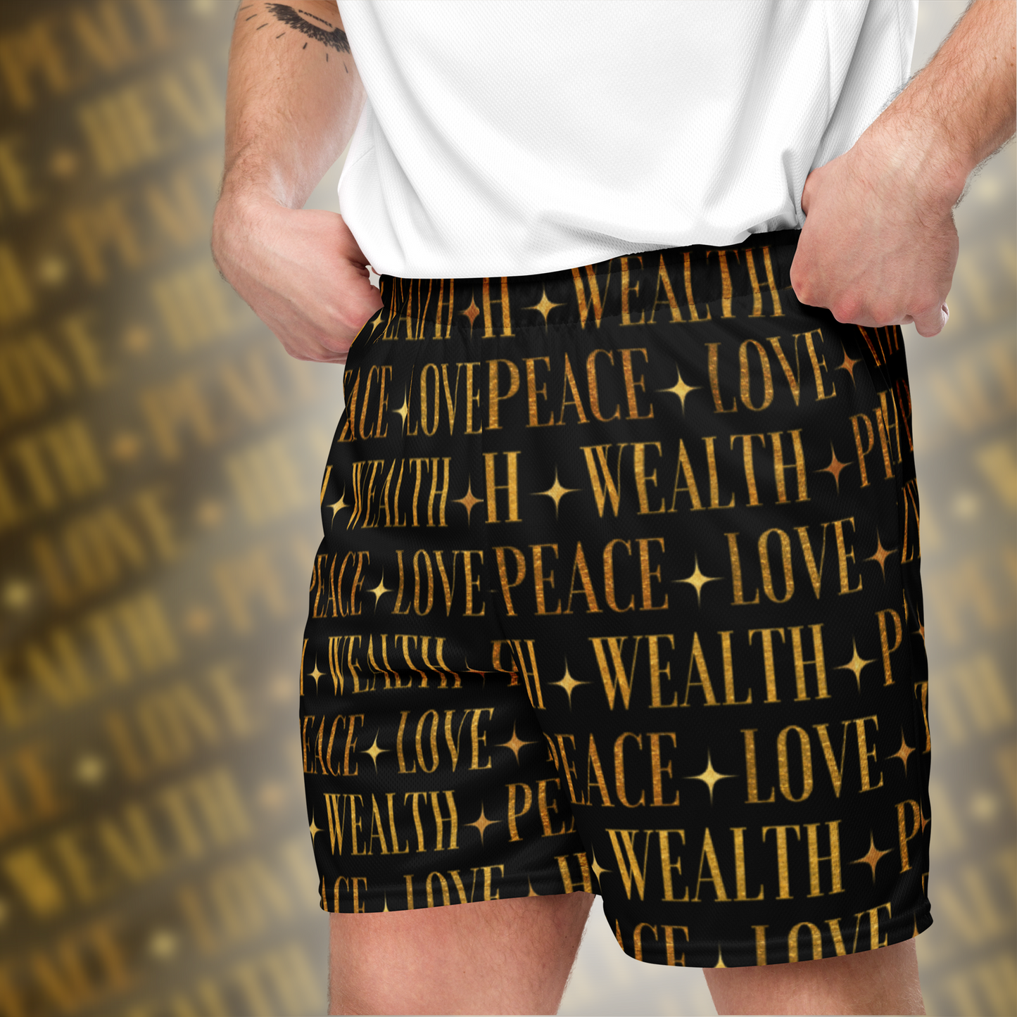 PEACE - LOVE - HEALTH - WEALTH - Shorts