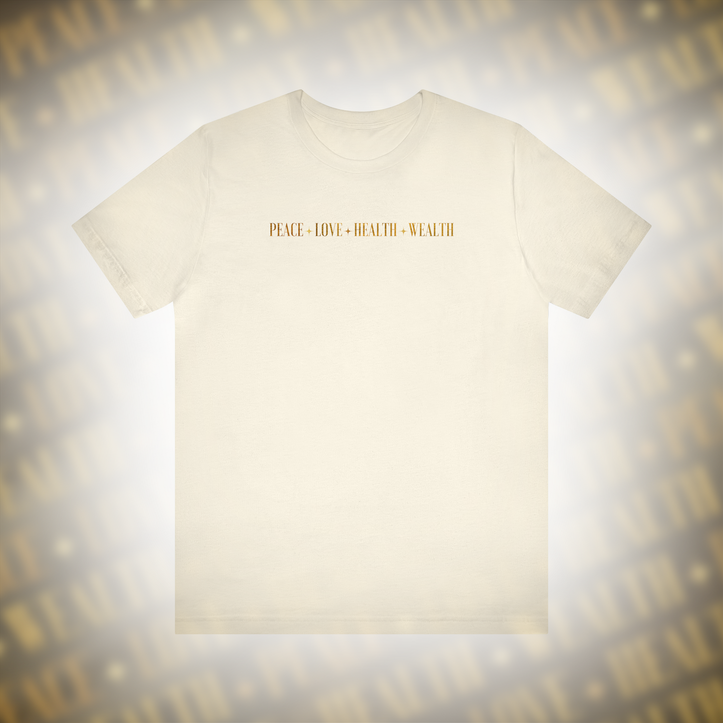 Peace-Love-Health-Wealth - Premium Tshirt - Black/White/Natural/Heather Ice Blue/ Dark Grey Heather
