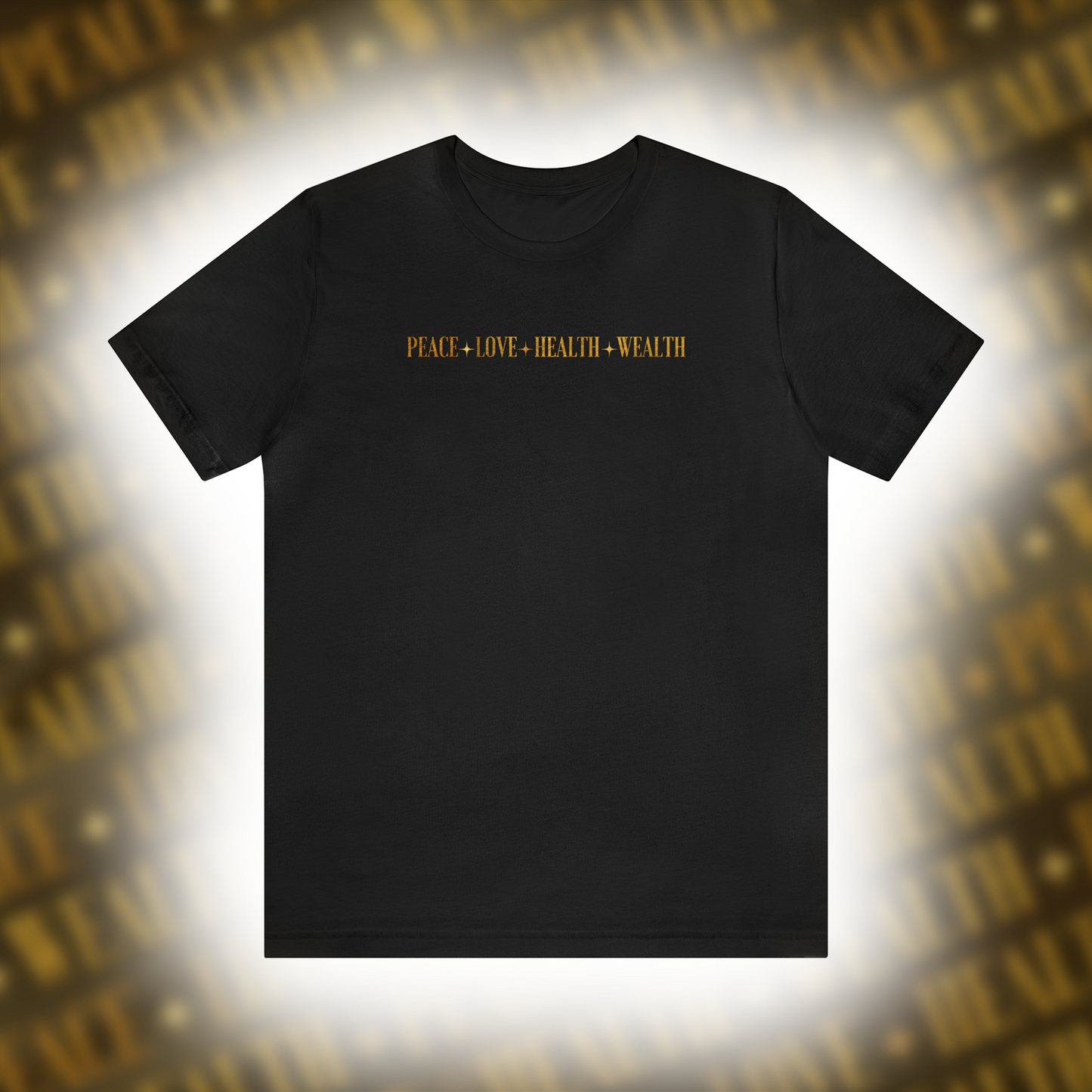 Peace-Love-Health-Wealth - Premium Tshirt - Black/White/Natural/Heather Ice Blue/ Dark Grey Heather