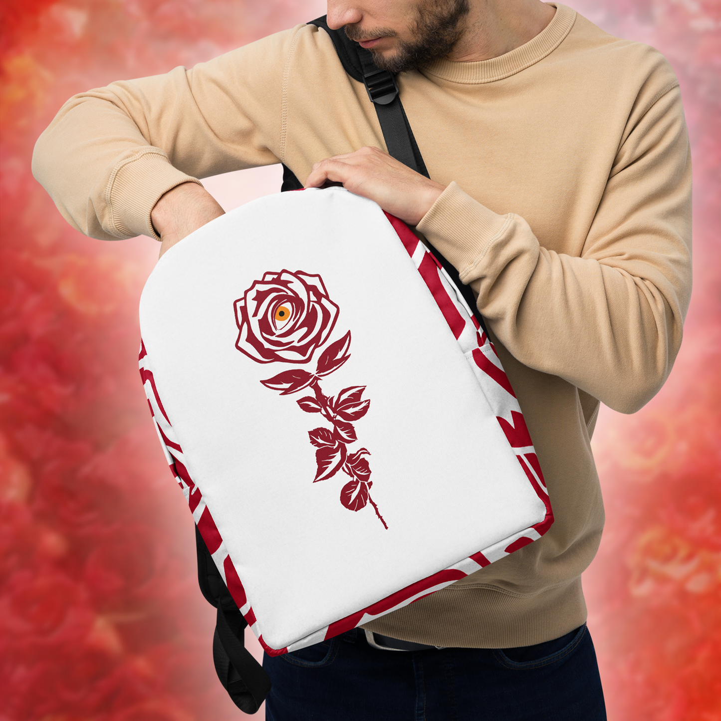 ROSE-EYE BACKPACK - WHITE