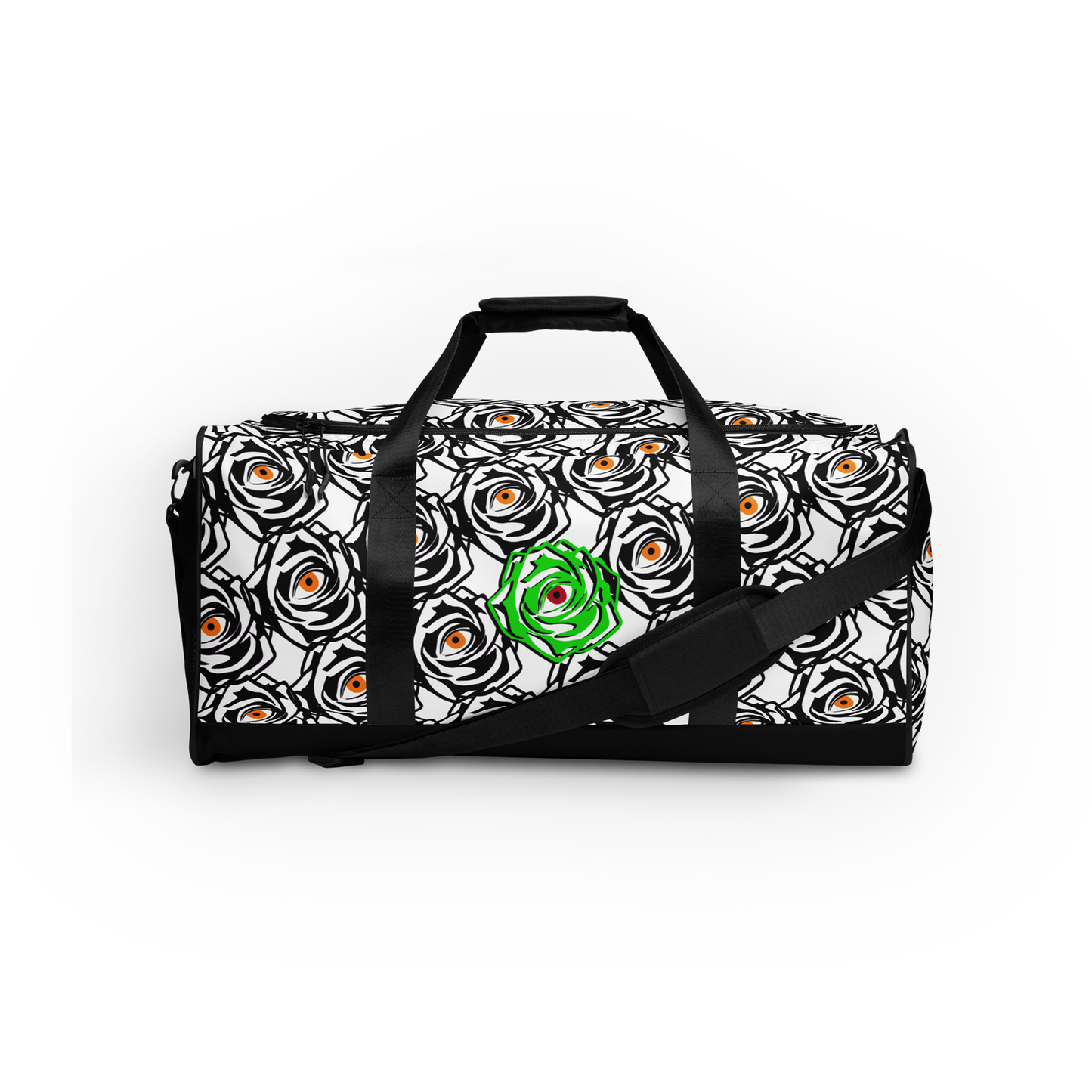 ROSE EYE: NEON WHITE DUFFLE