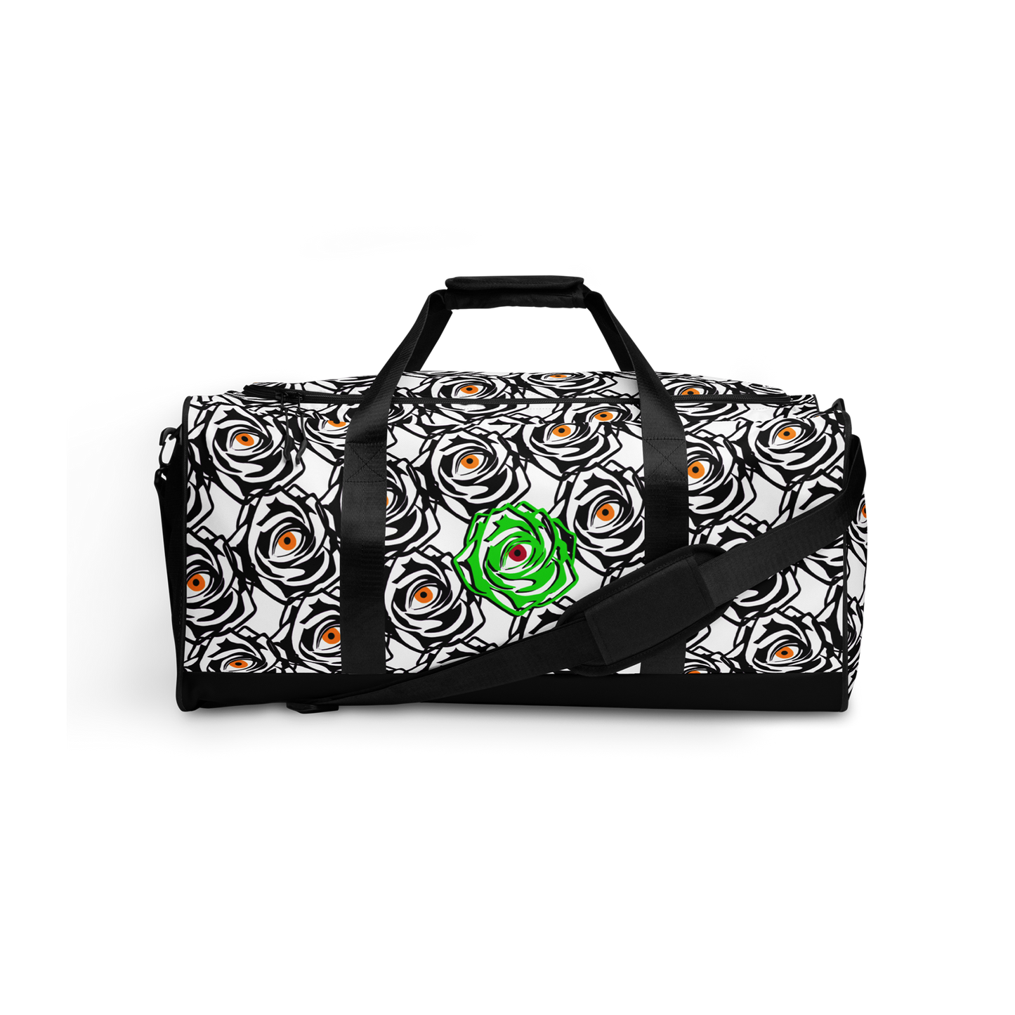 ROSE EYE: NEON WHITE DUFFLE