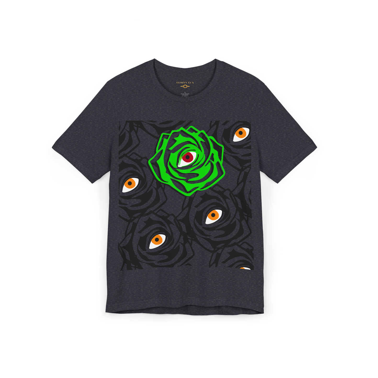 ROSE EYE NEON t shirt NAVY