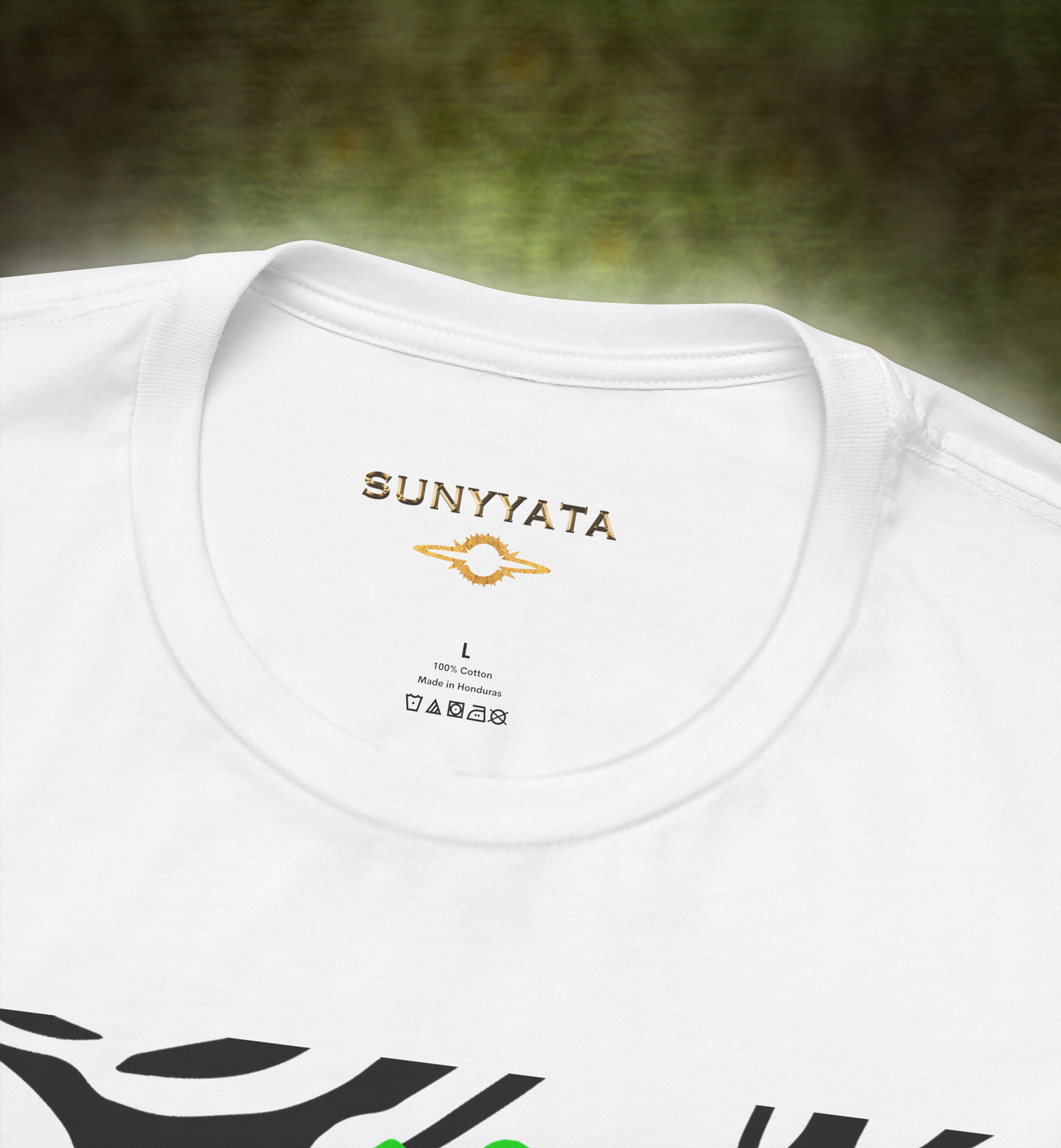 ROSE EYE NEON t shirt WHITE