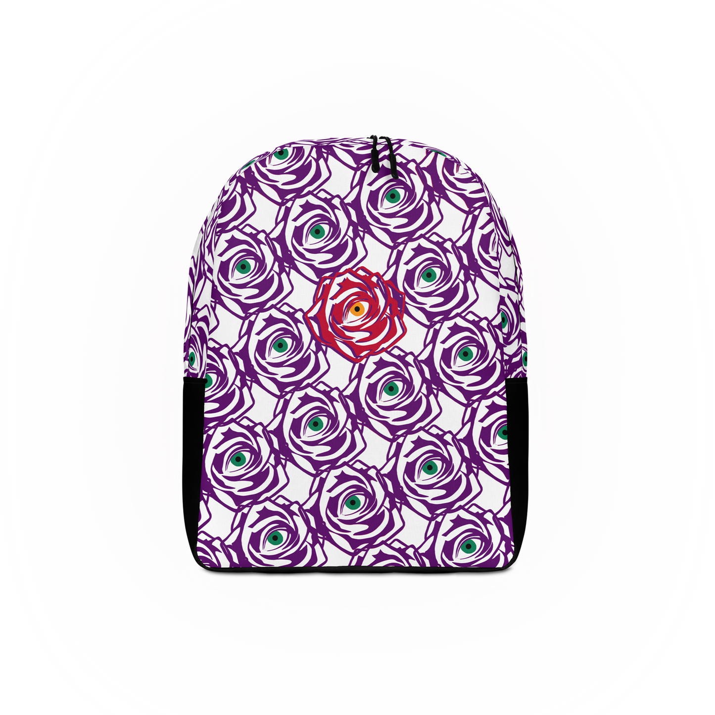 ROSE EYE: RED WHITE BACKPACK