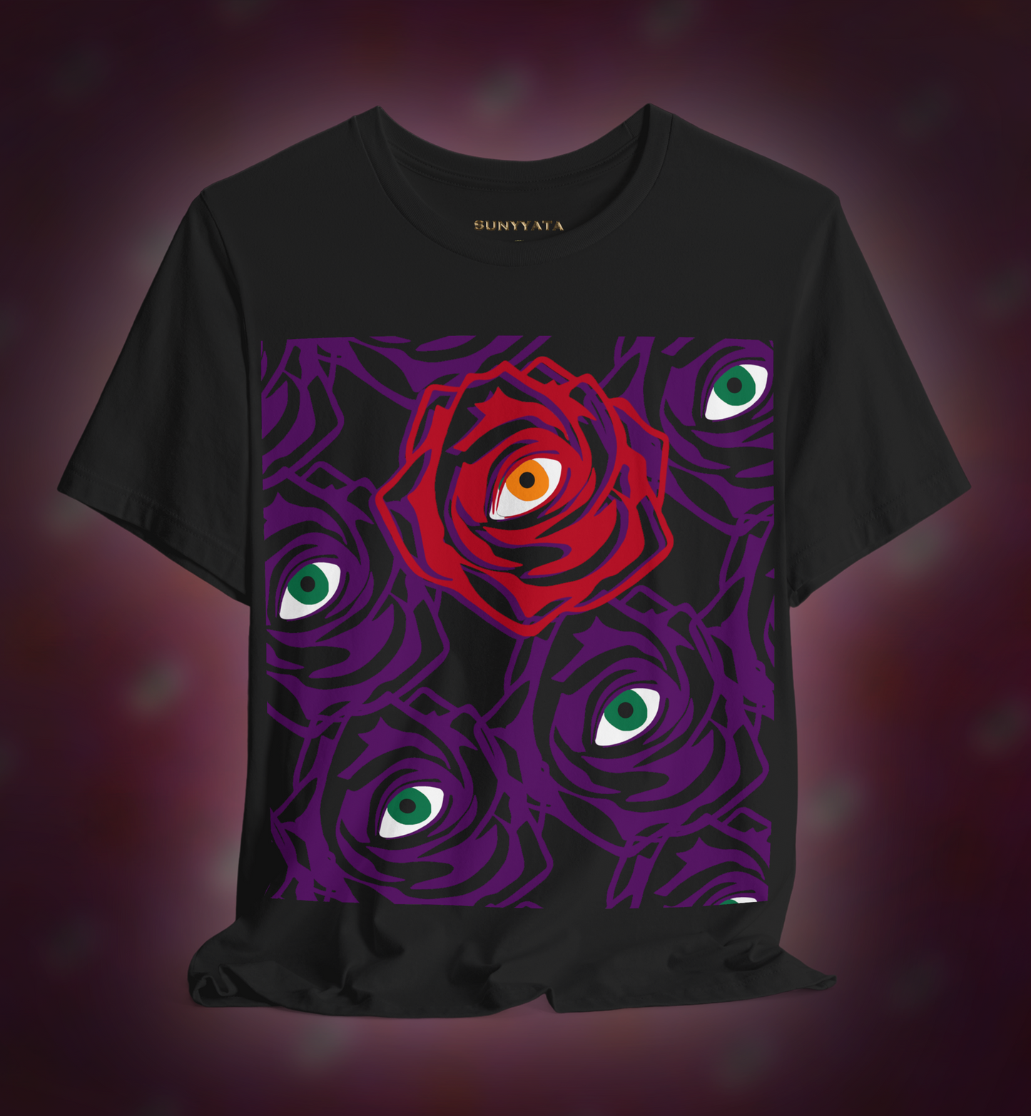 ROSE EYE RED - T-Shirt - Front