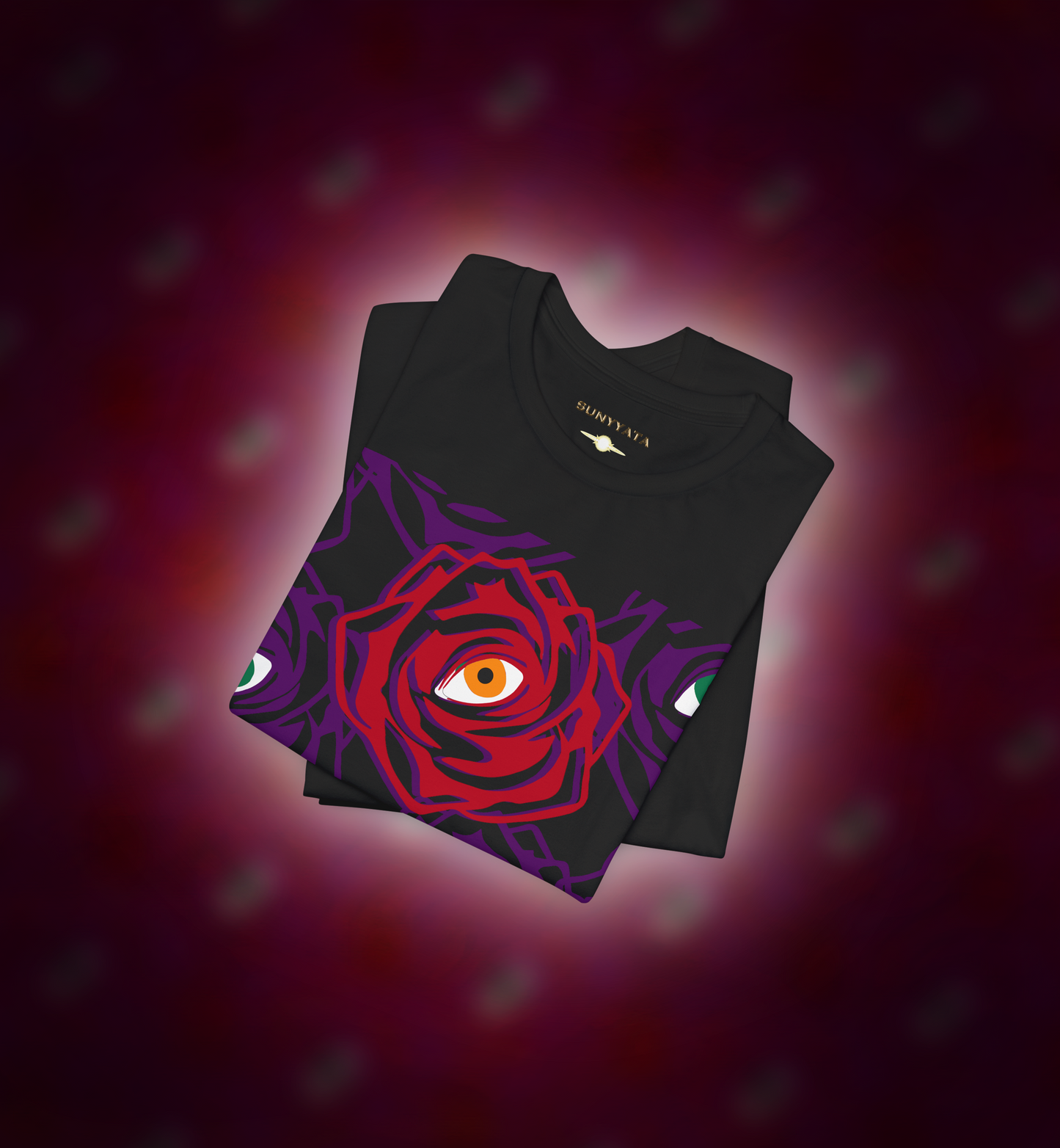ROSE EYE RED - T-Shirt - Front