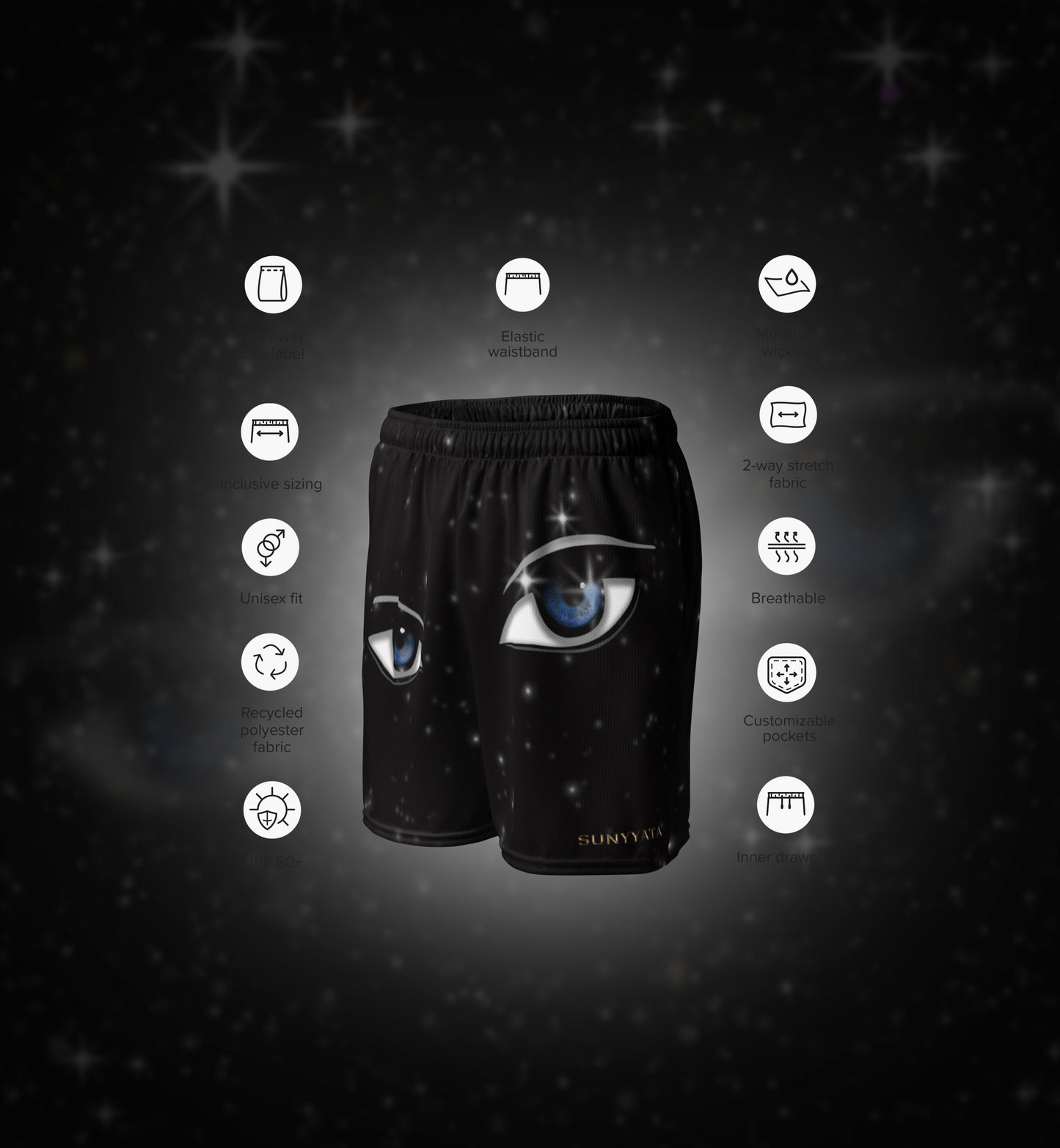 UNIVERSAL EYES - Infinite Athletic Shorts