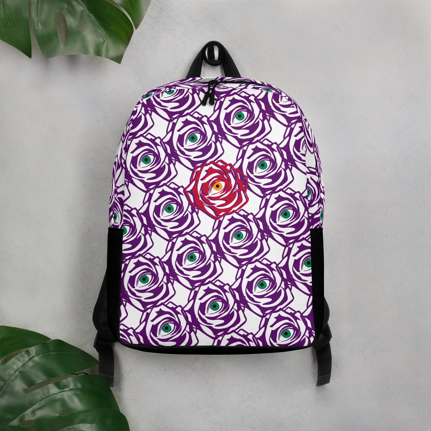 ROSE EYE: RED WHITE BACKPACK