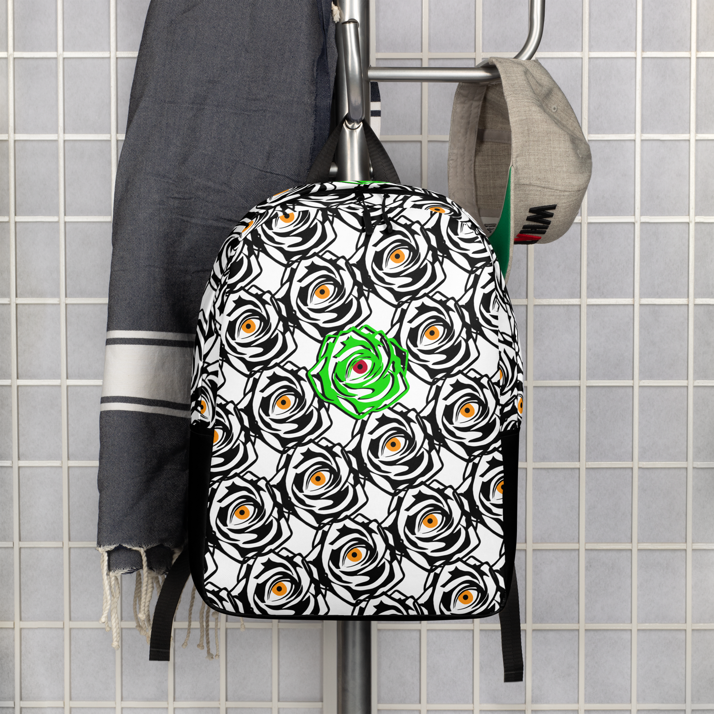ROSE EYE NEON WHITE BACKPACK