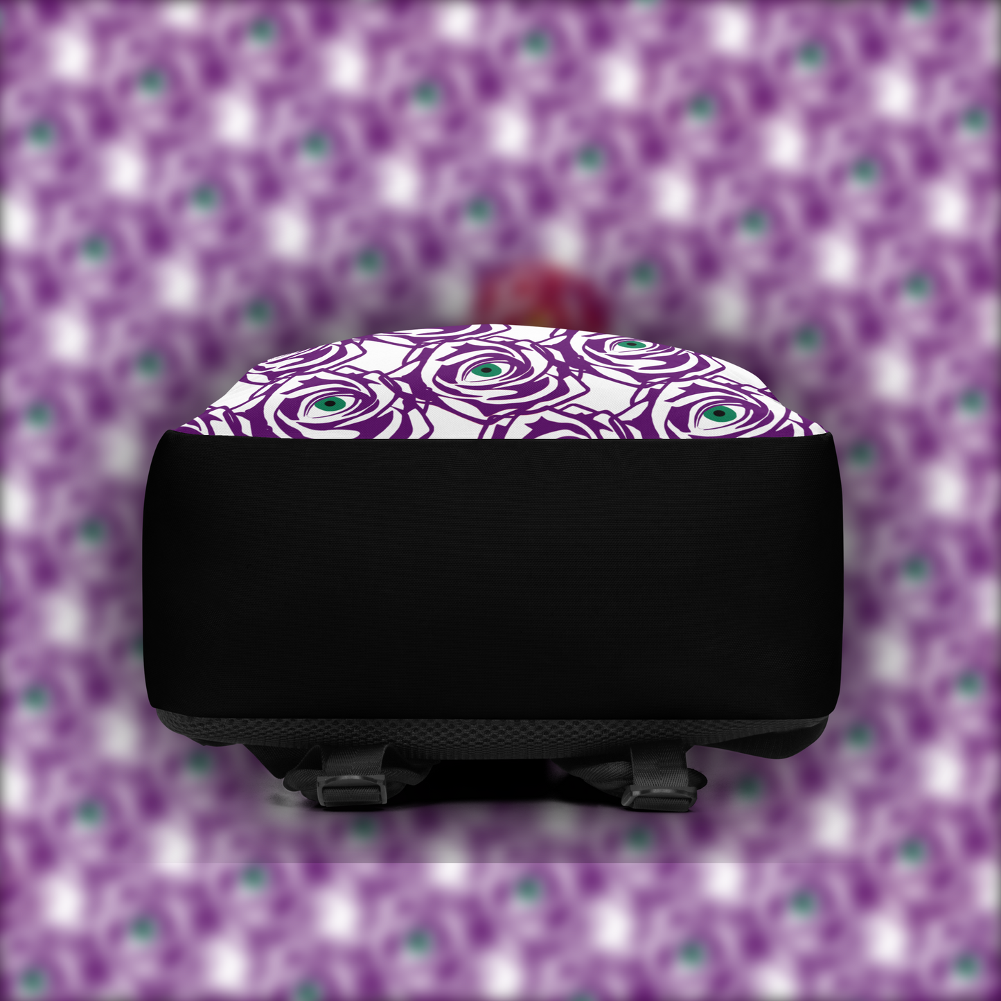 ROSE EYE: RED WHITE BACKPACK