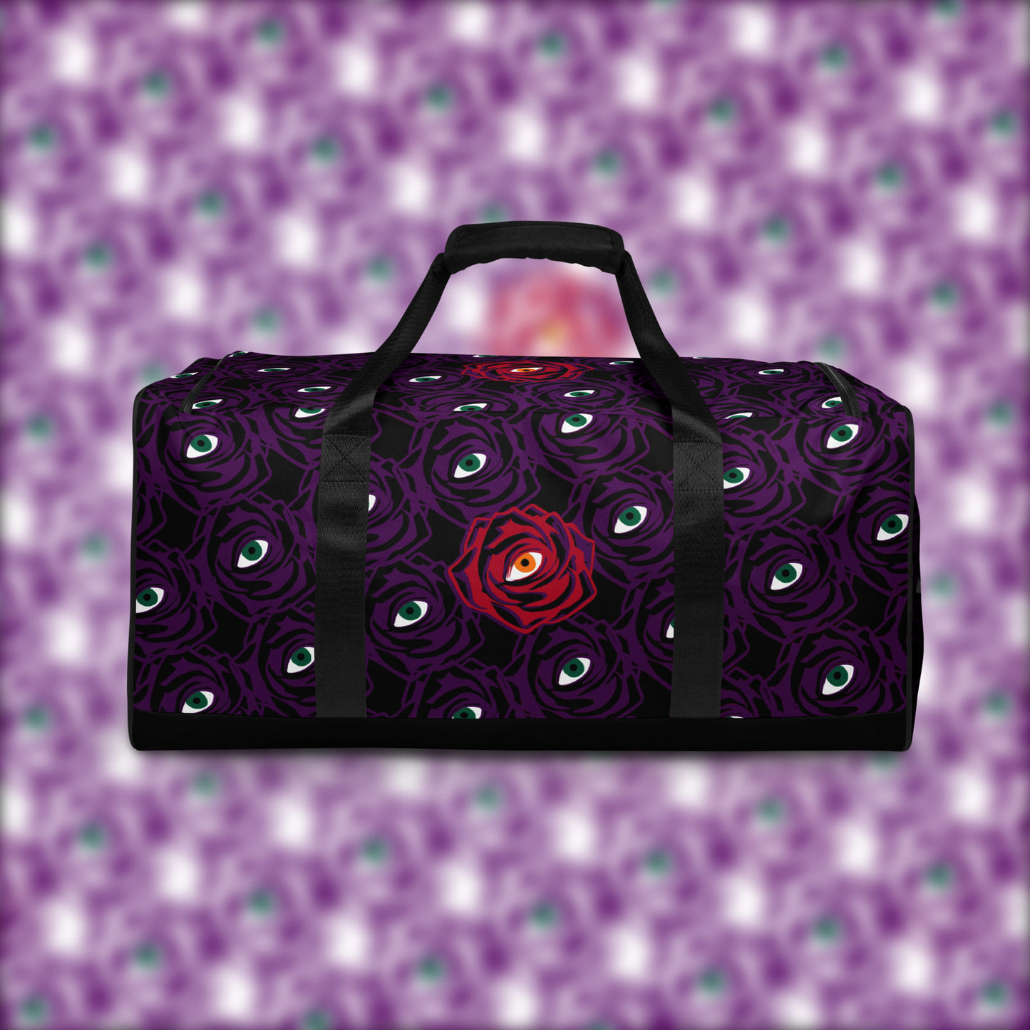 ROSE EYE: RED - Duffle - Black