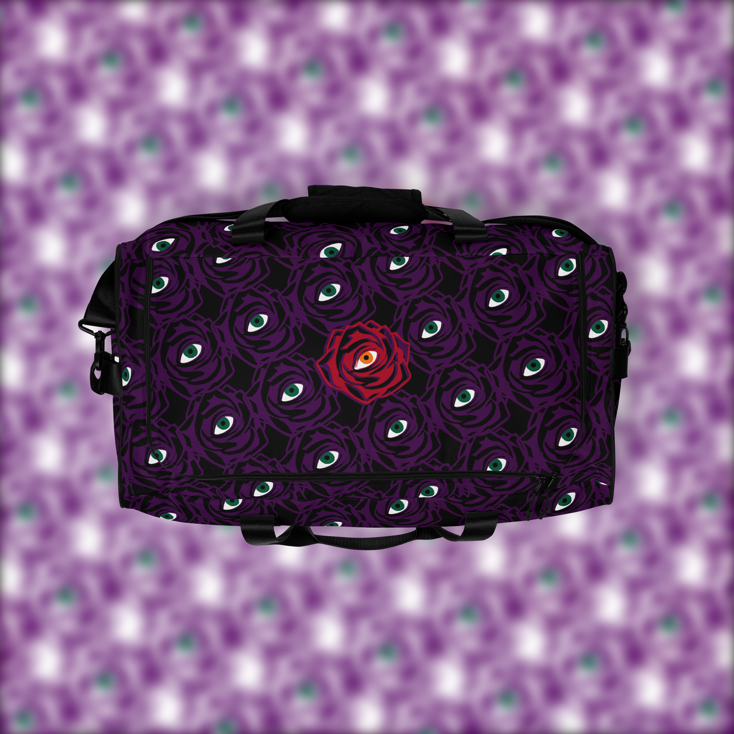 ROSE EYE: RED - Duffle - Black